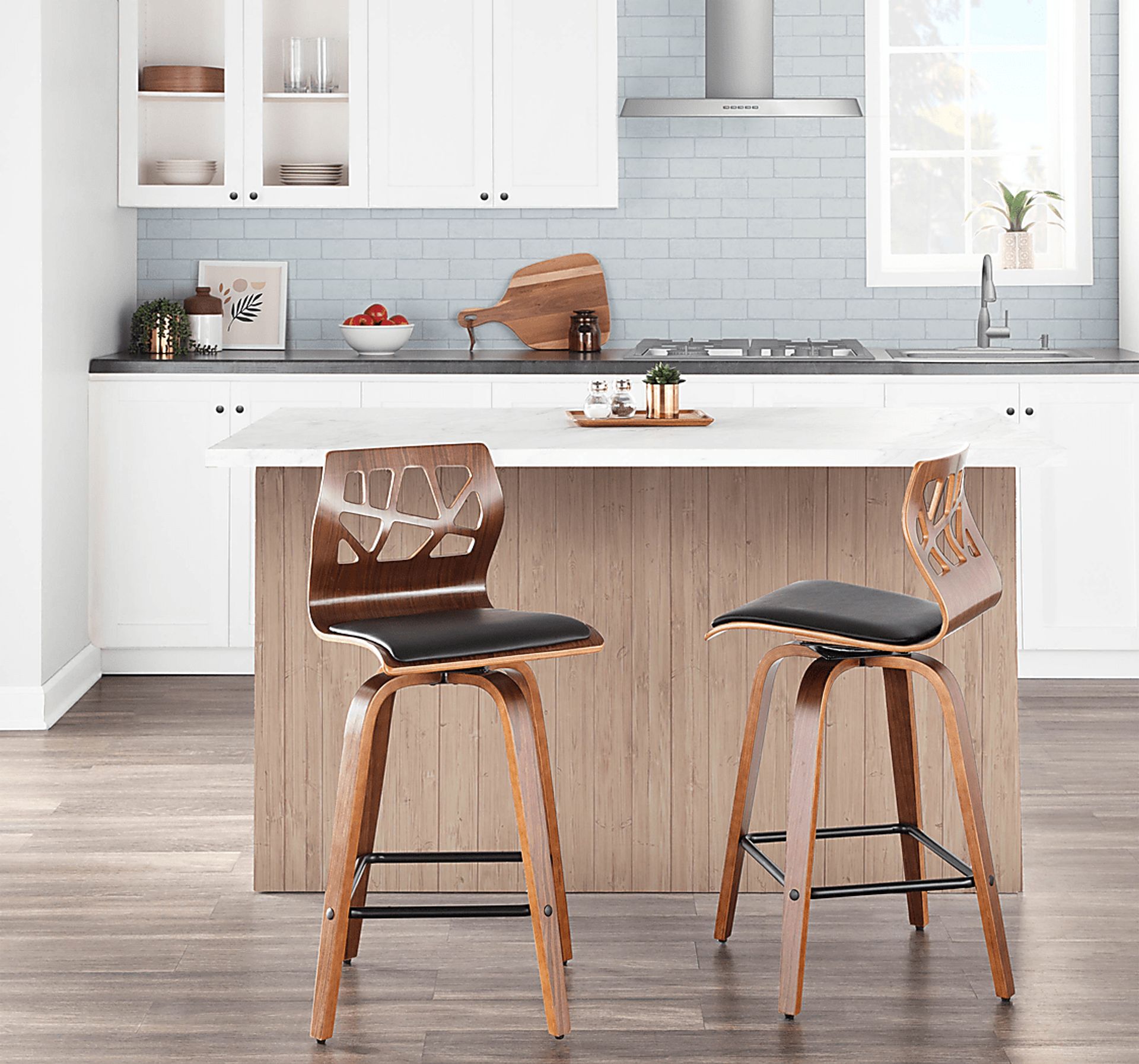 Watsonia Black Counter Height Stool, Set of 2 - Image 7