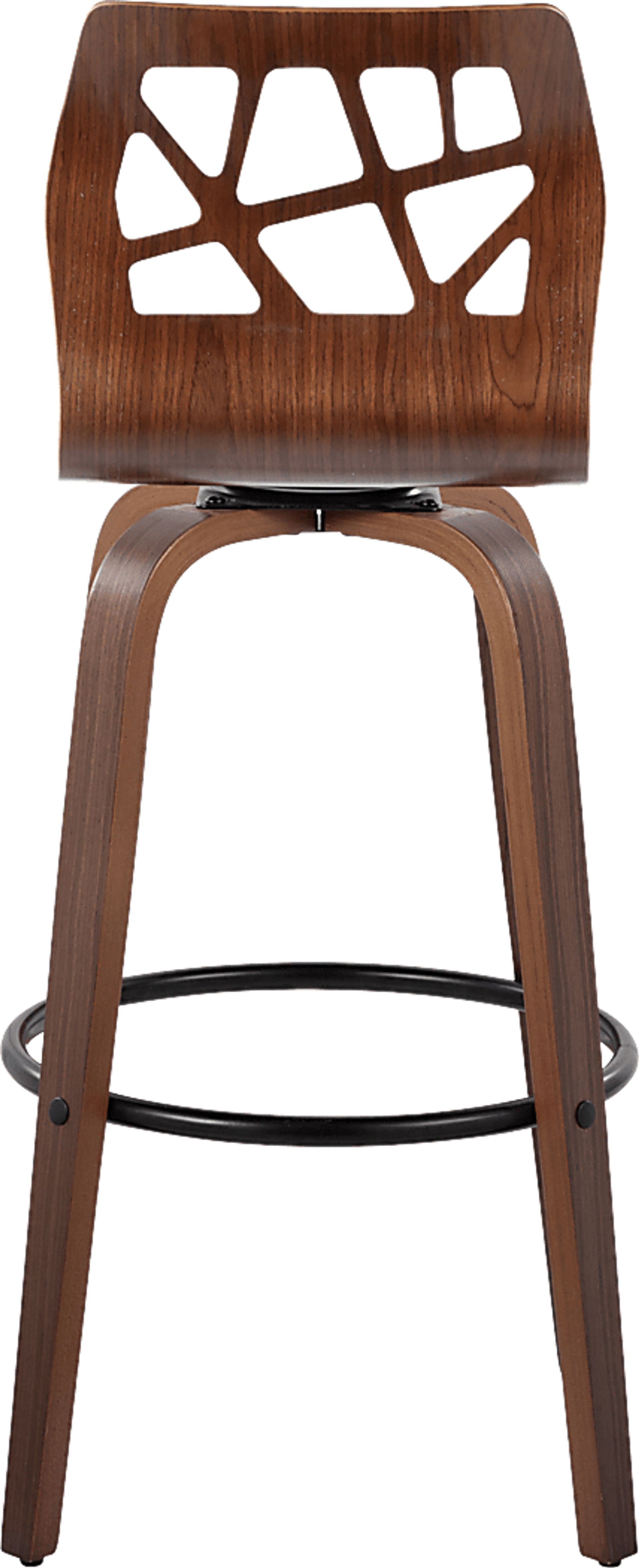 Watsonia Black Swivel Barstool, Set of 2 - Image 7