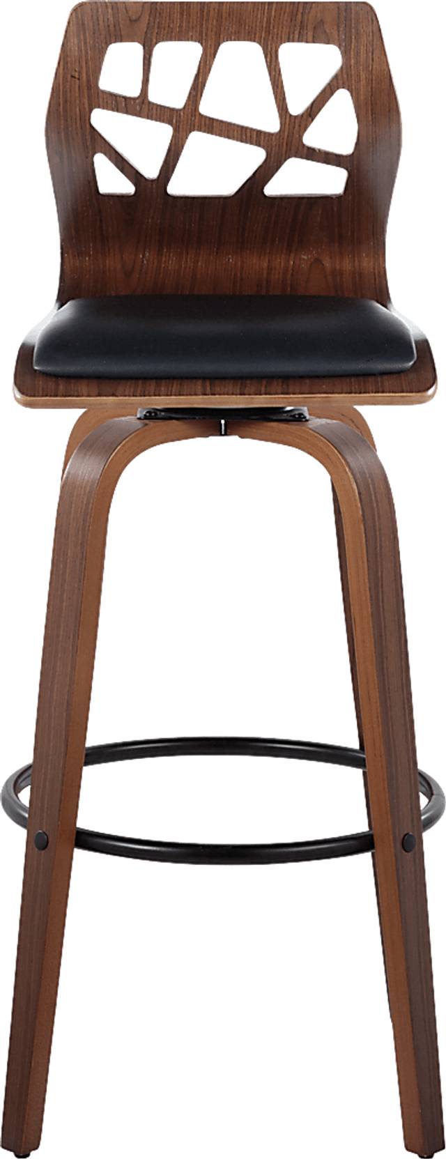 Watsonia Black Swivel Barstool, Set of 2 - Thumbnail - Image 8