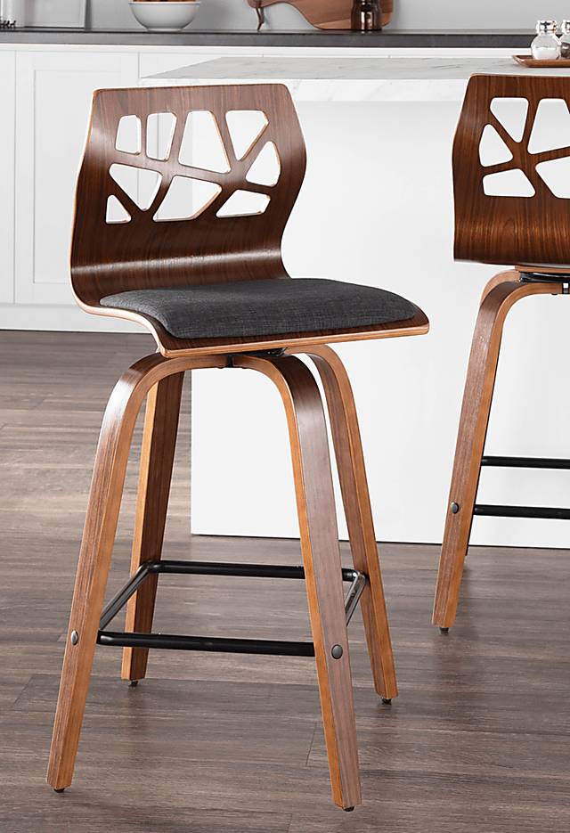 Watsonia Charcoal Counter Height Stool, Set of 2 - Thumbnail - Image 4