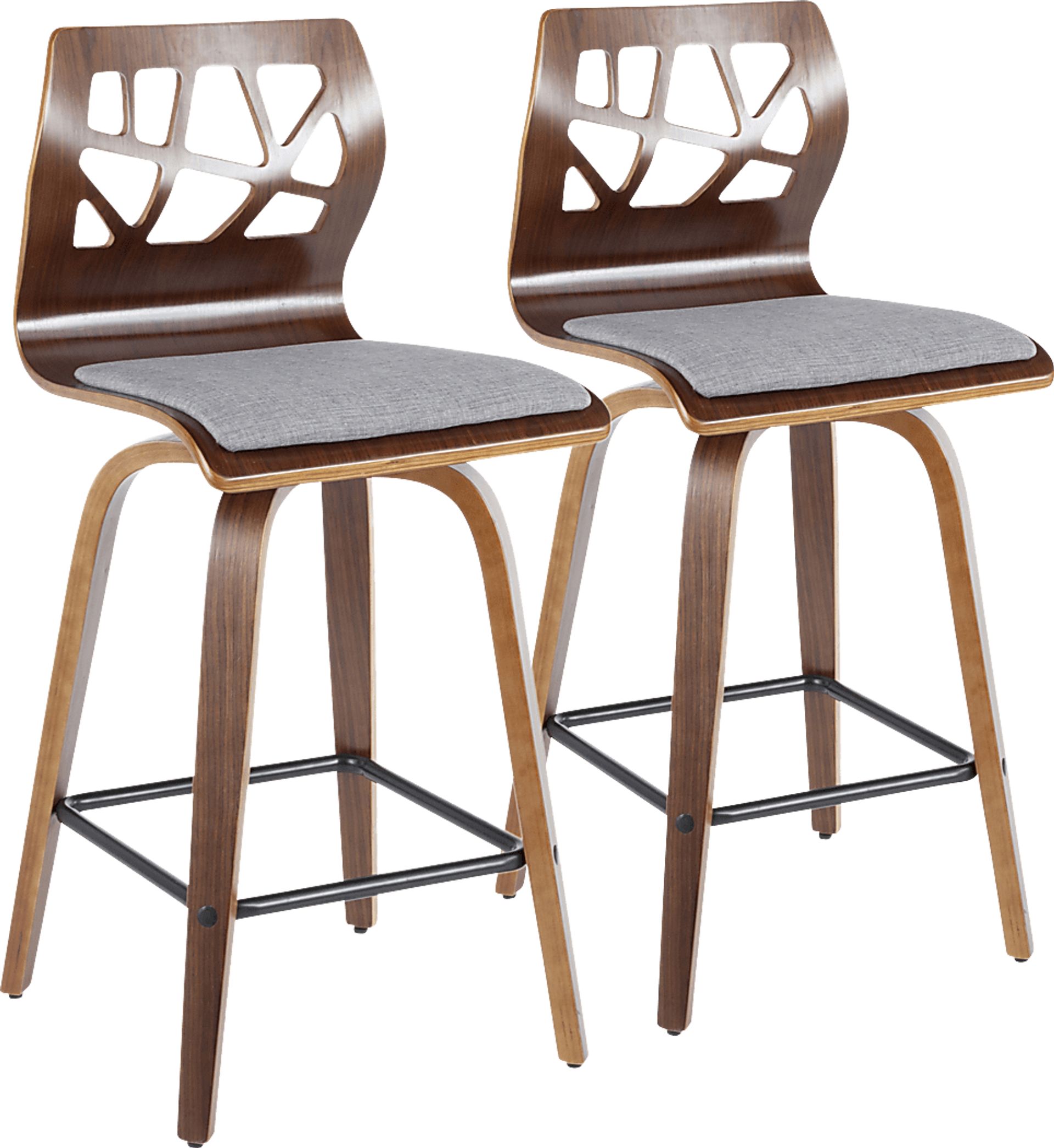 Watsonia Gray Counter Height Stool, Set of 2 - Image 1