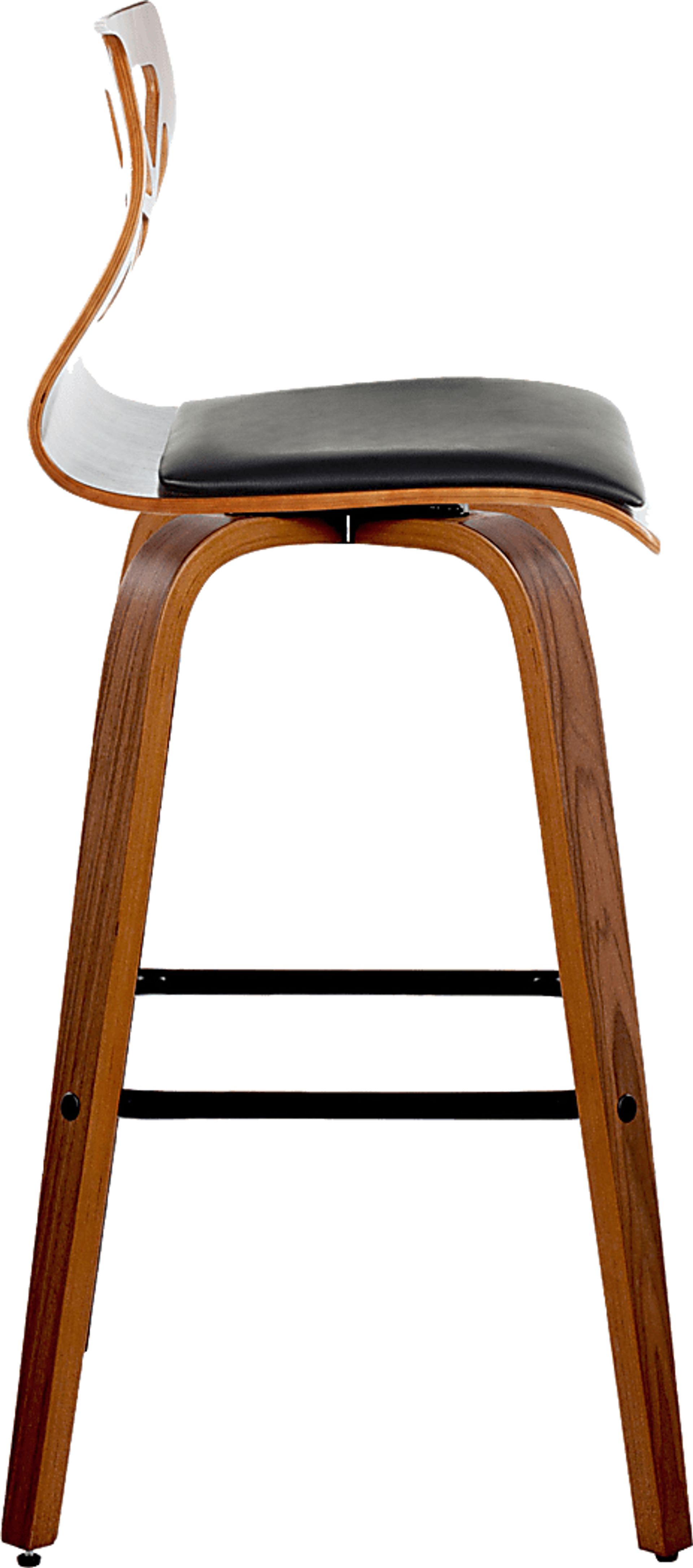 Watsonia II Black Swivel Barstool, Set of 2 - Image 7