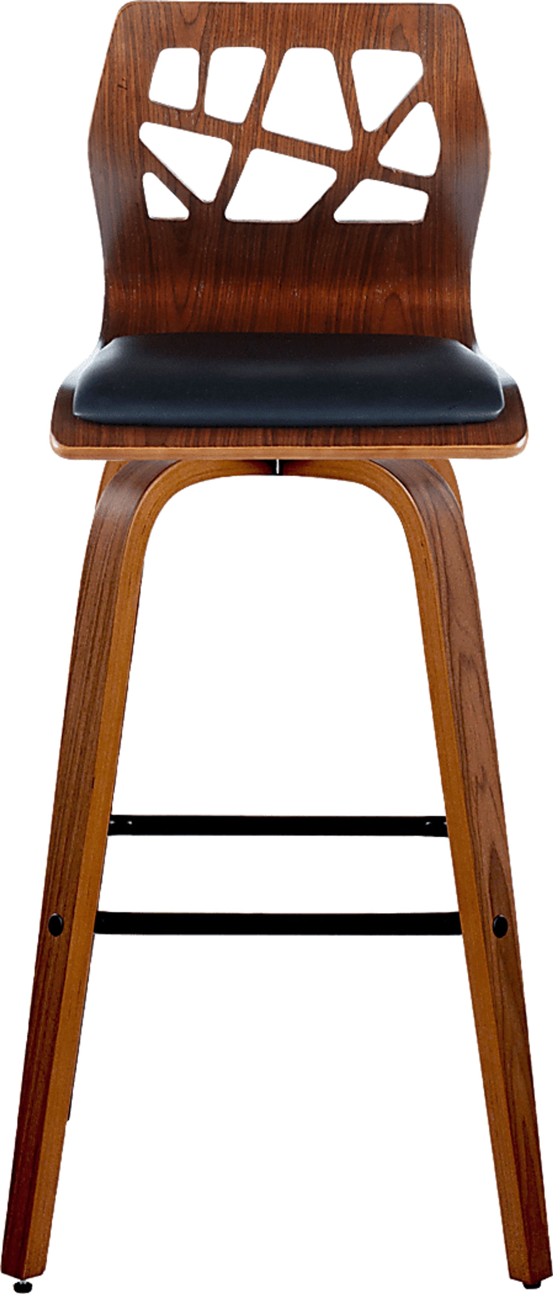 Watsonia II Black Swivel Barstool, Set of 2 - Image 10