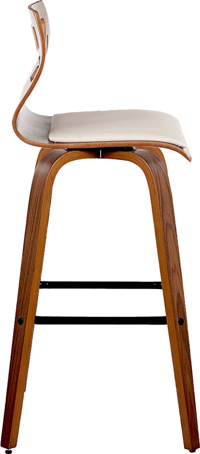 Watsonia II Cream Swivel Barstool, Set of 2 - Thumbnail - Image 7