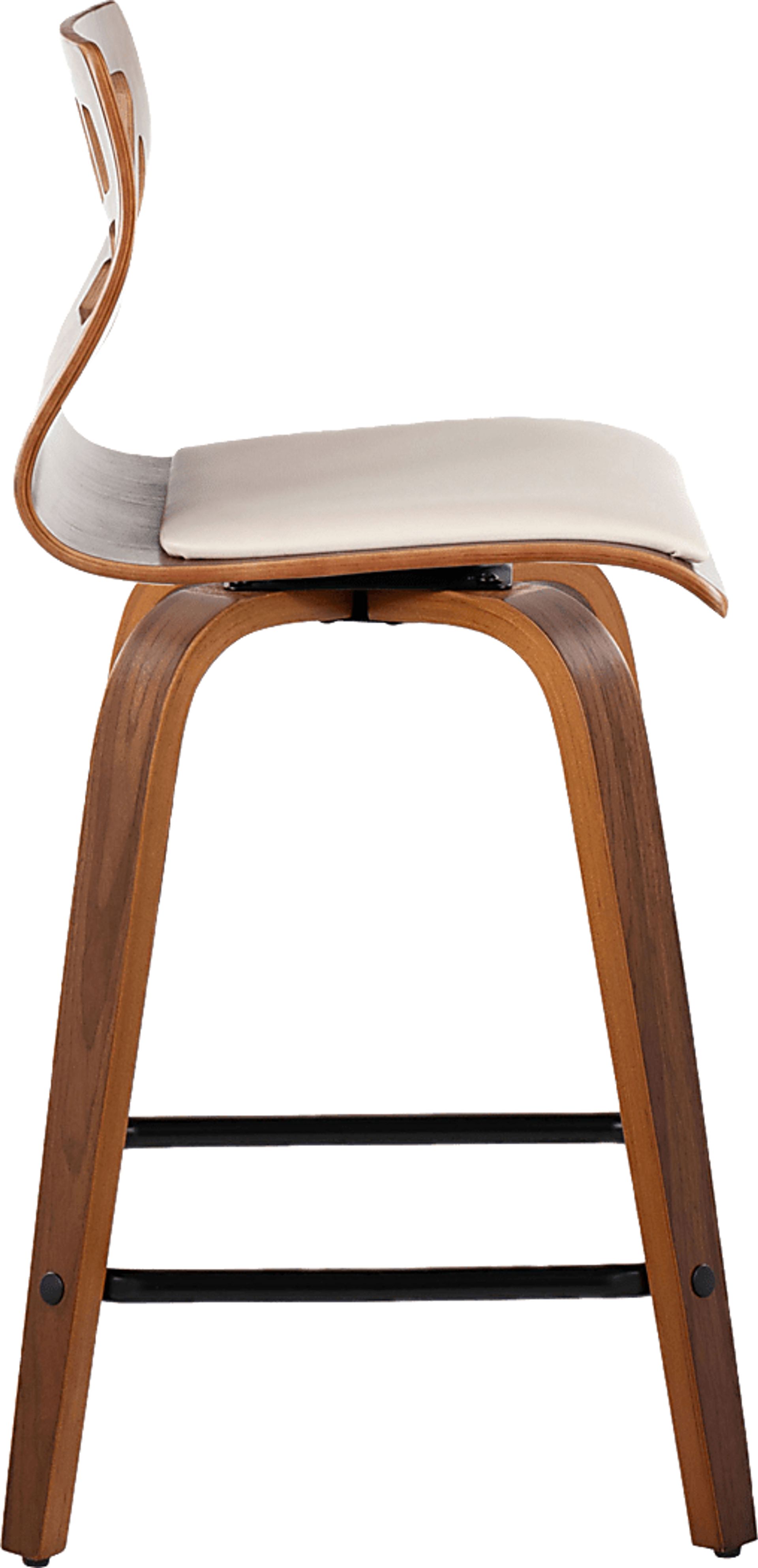 Watsonia II Cream Swivel Counter Height Stool, Set of 2 - Image 7