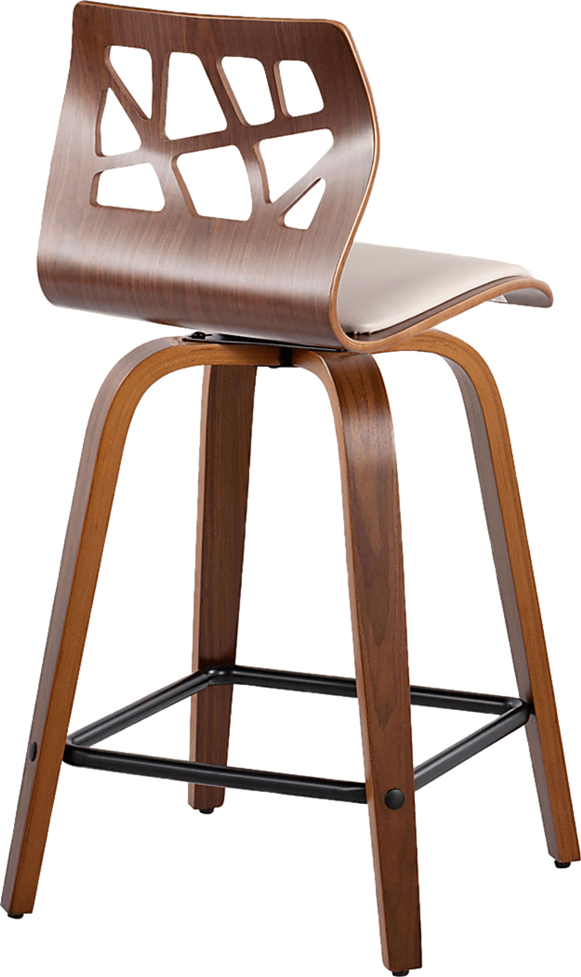 Watsonia II Cream Swivel Counter Height Stool, Set of 2 - Image 8