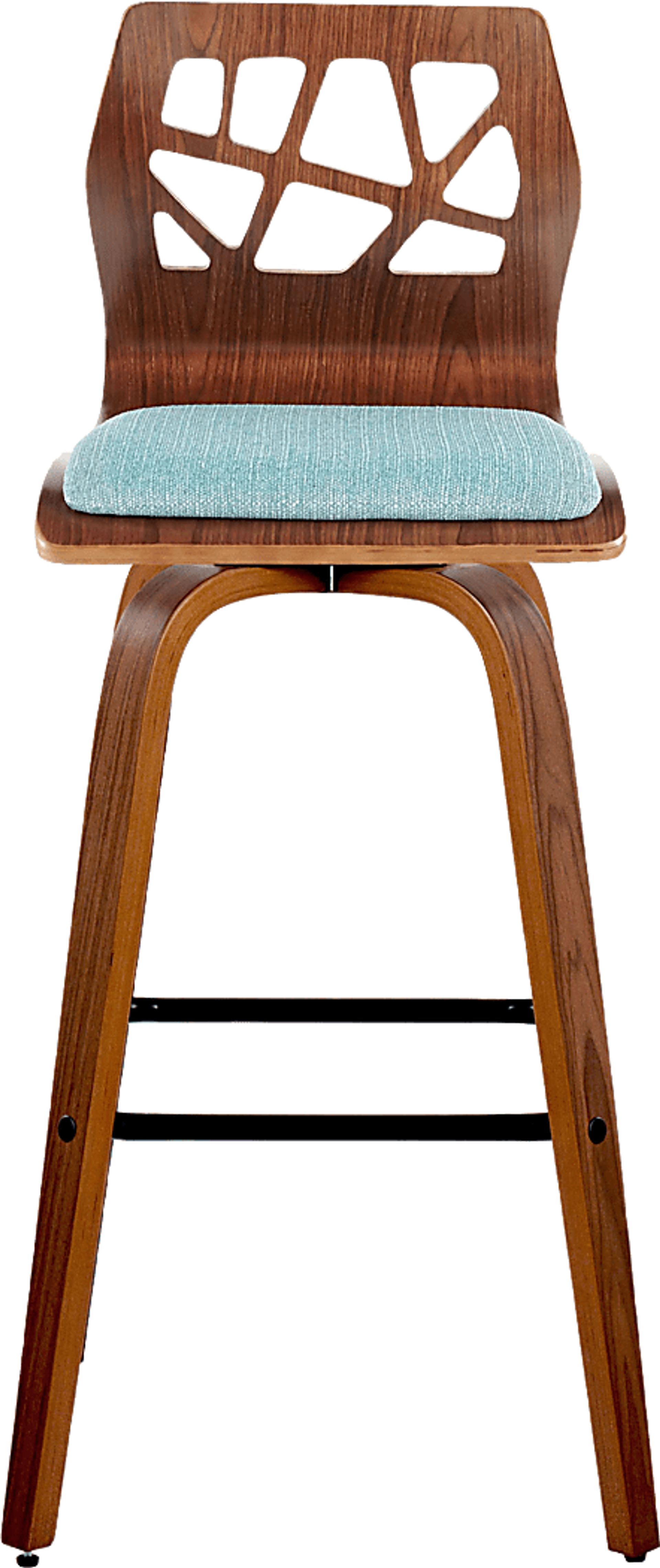 Watsonia II Teal Swivel Barstool, Set of 2 - Image 10