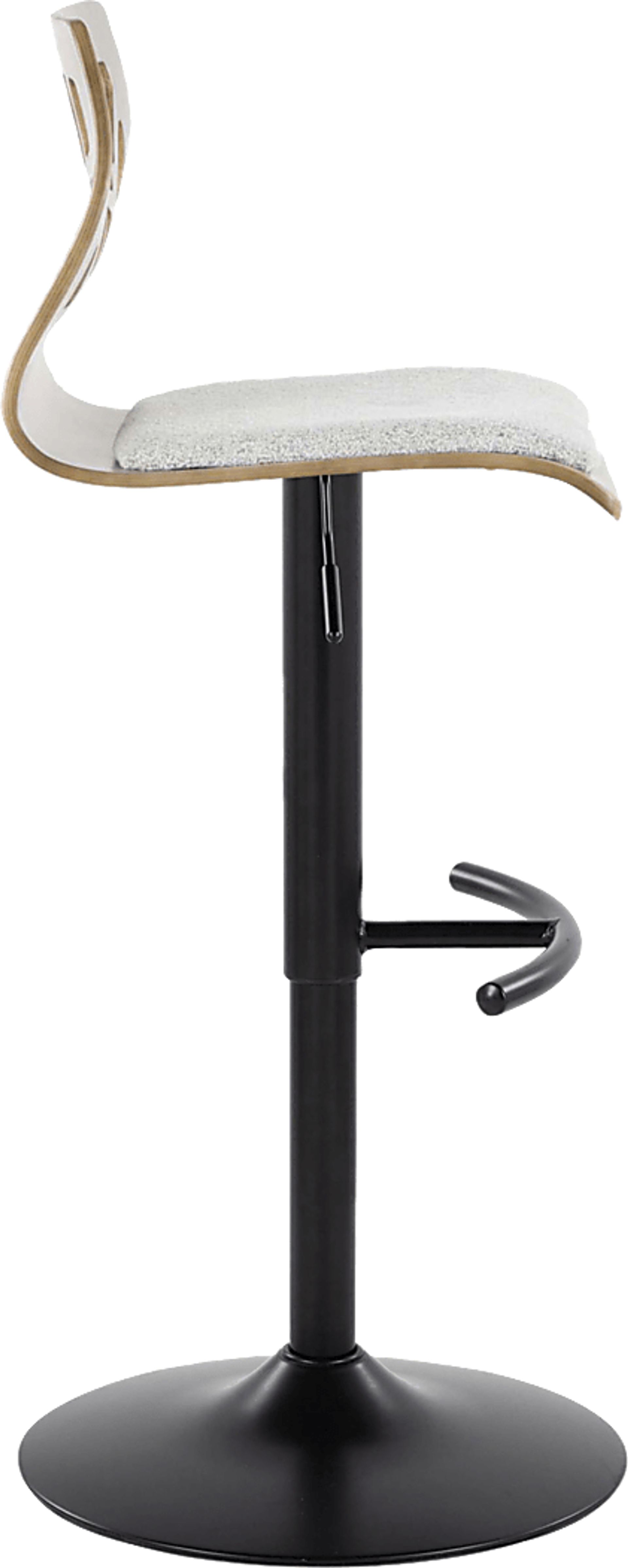 Watsonia III Gray Adjustable Barstool, Set of 2 - Image 6