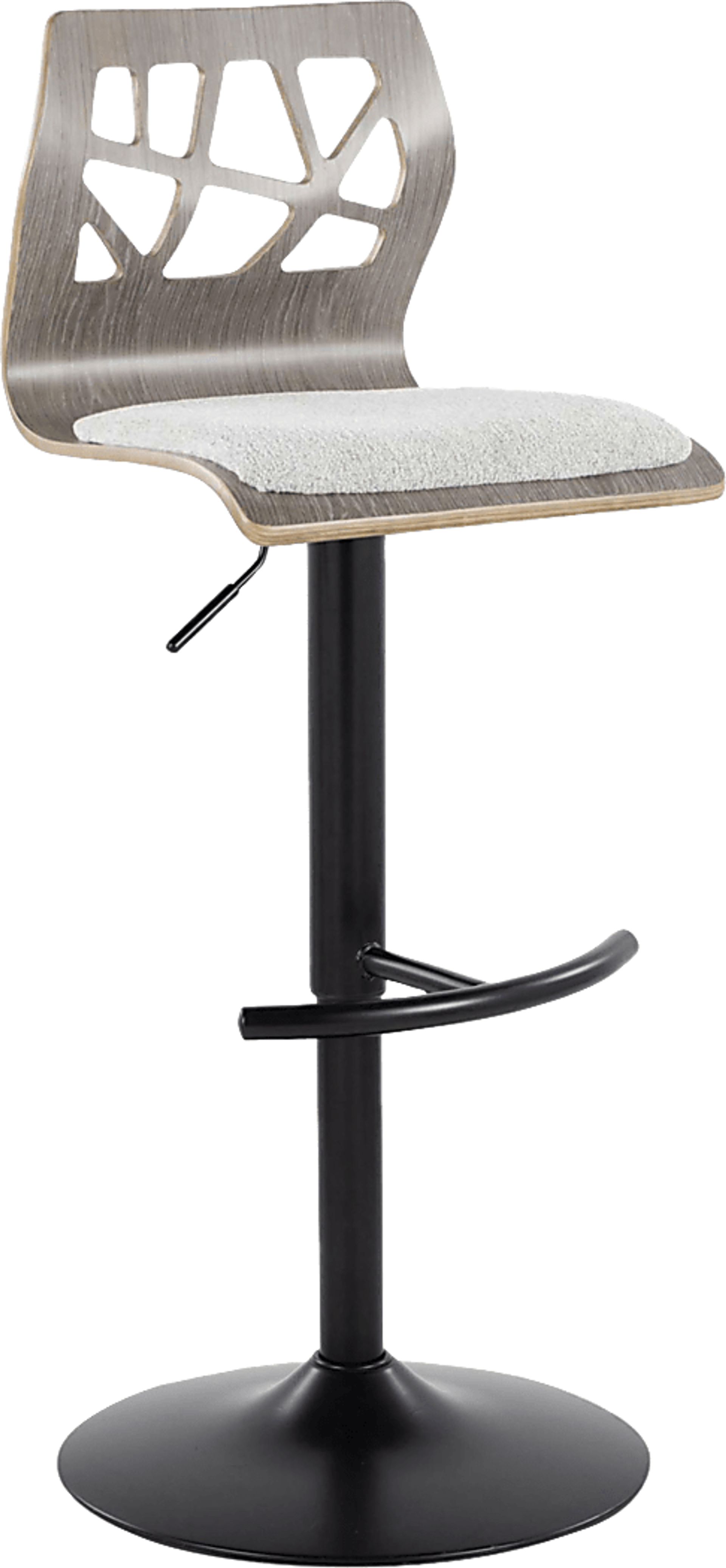Watsonia III Gray Adjustable Barstool, Set of 2 - Image 7