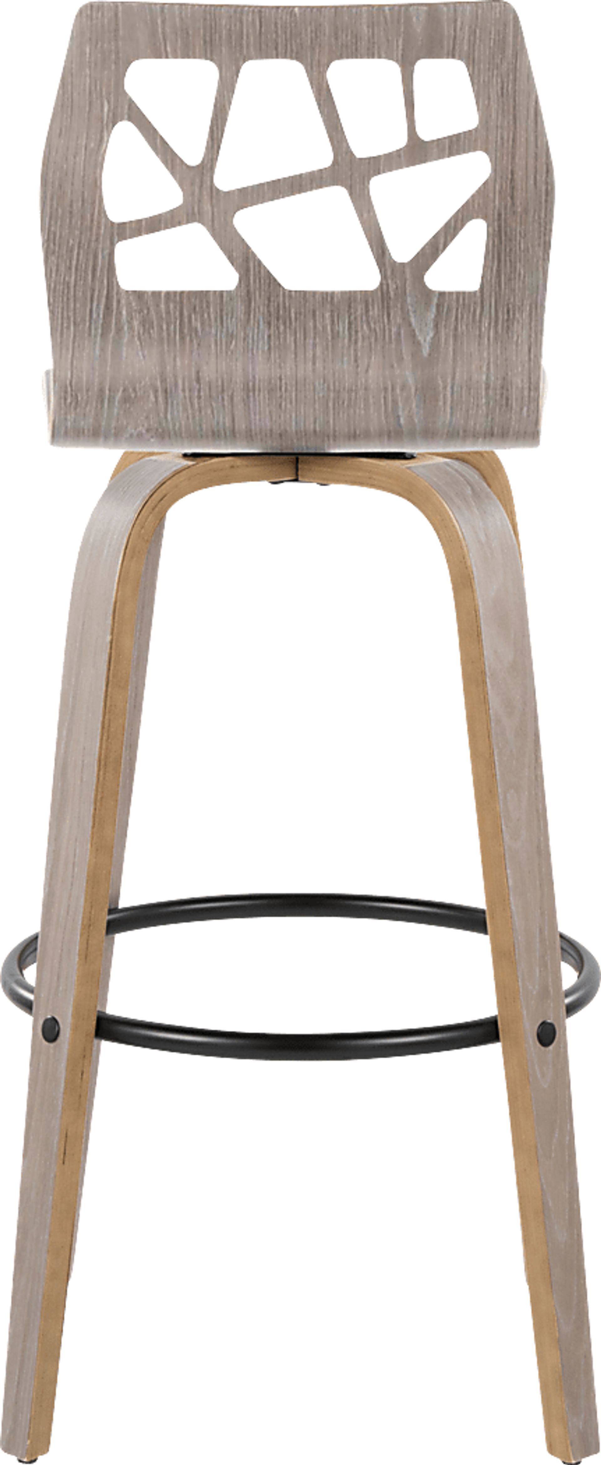 Watsonia III Light Gray Swivel Barstool, Set of 2 - Image 5