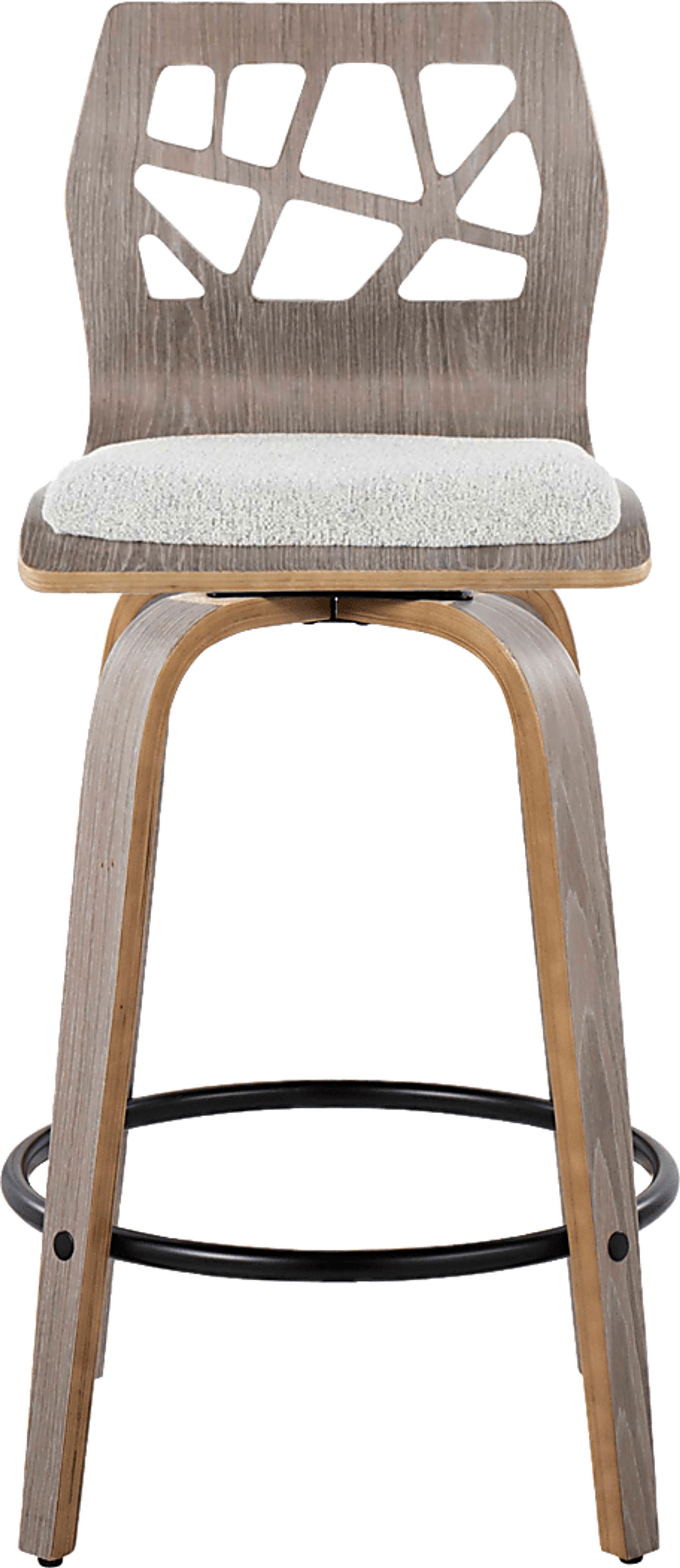 Watsonia III Light Gray Swivel Counter Height Stool, Set of 2 - Image 10