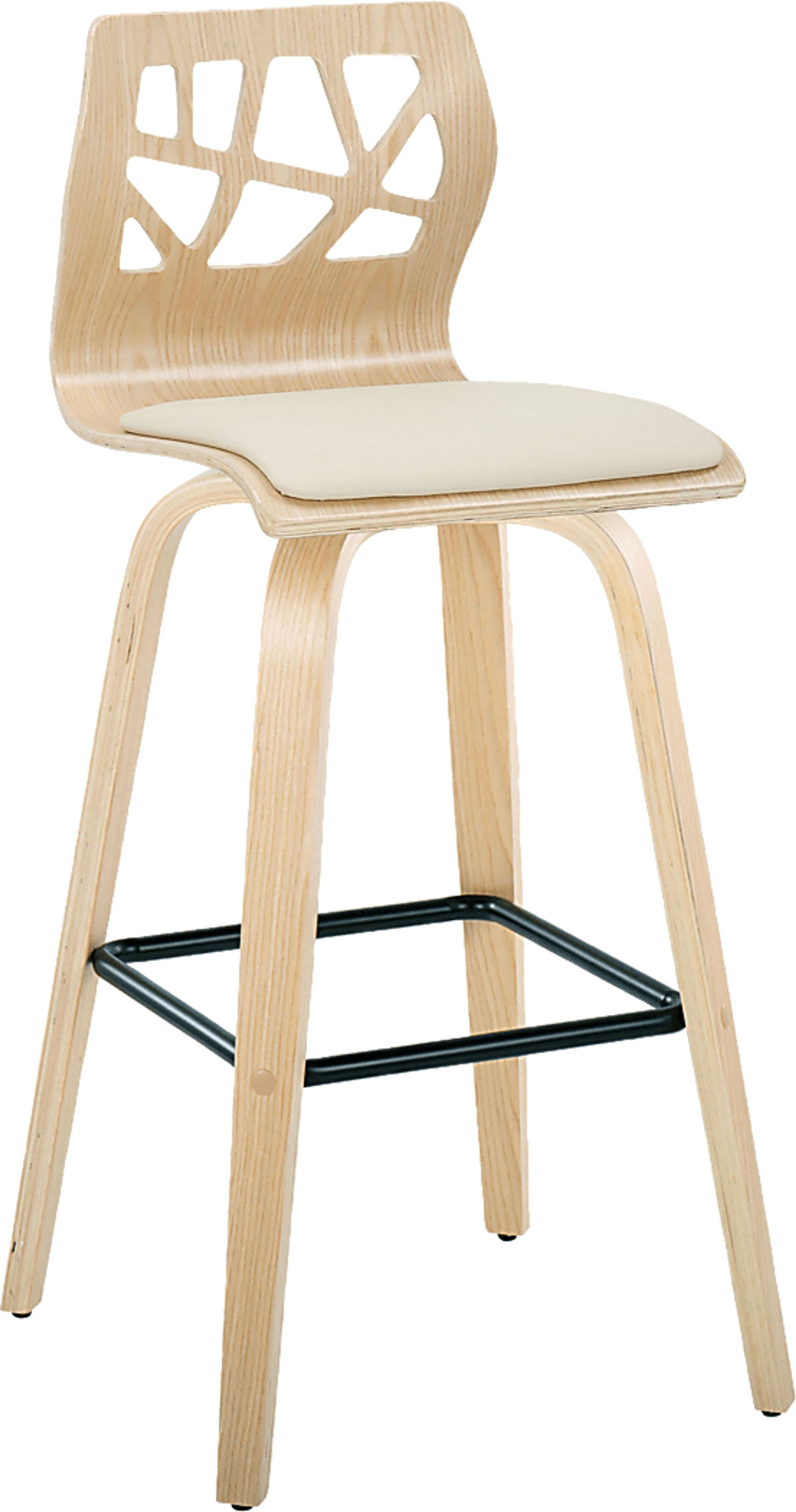 Watsonia III Natural Swivel Barstool, Set of 2 - Image 6