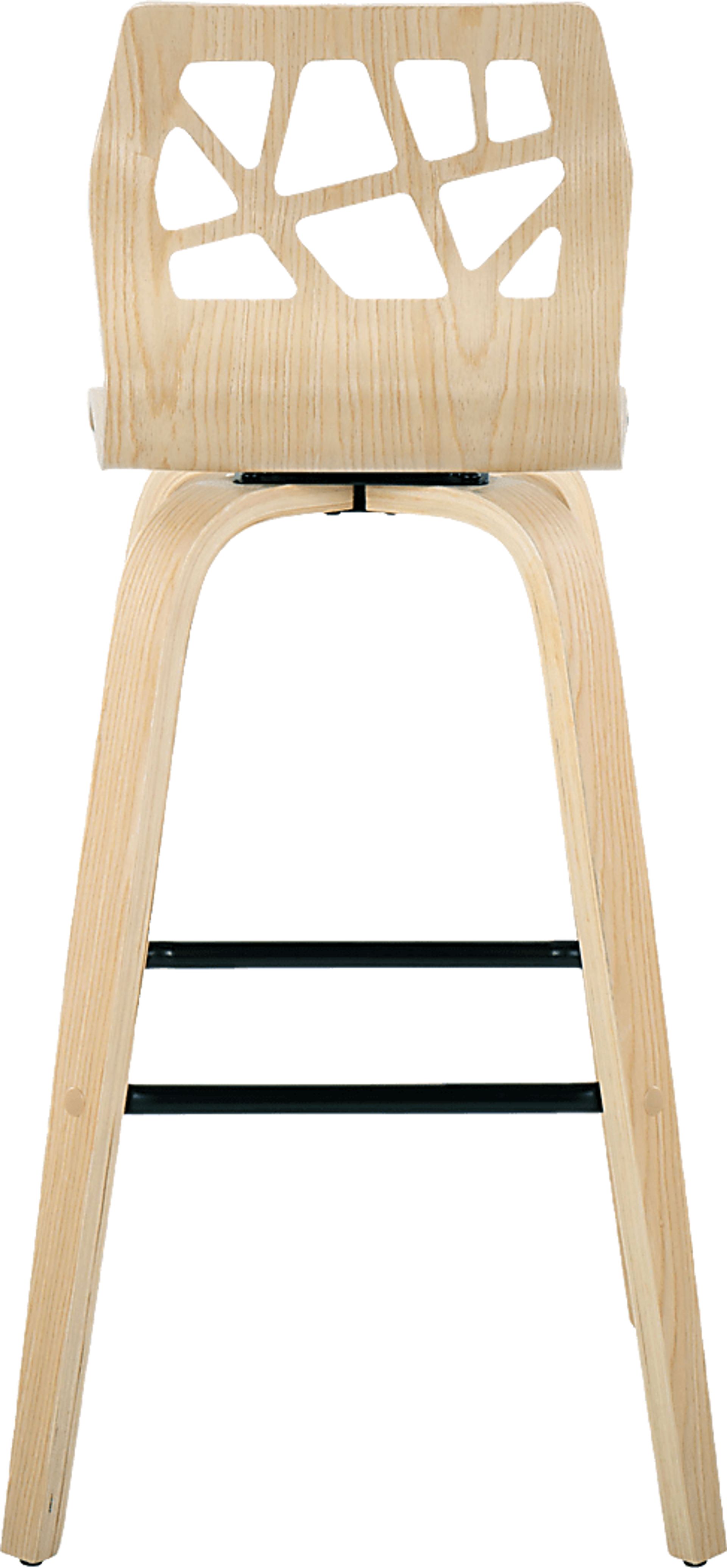 Watsonia III Natural Swivel Barstool, Set of 2 - Image 9