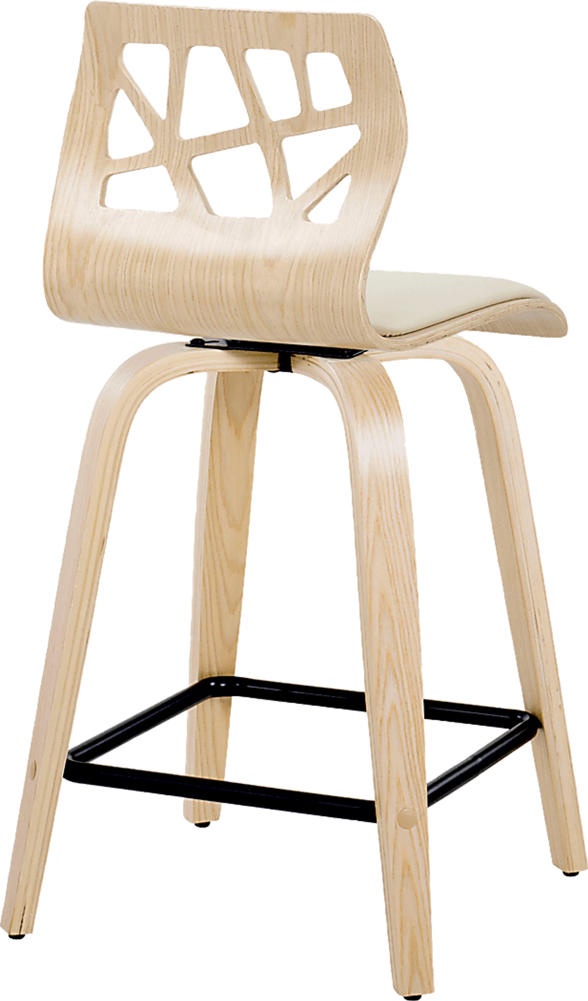 Watsonia III Natural Swivel Counter Height Stool, Set of 2 - Image 8