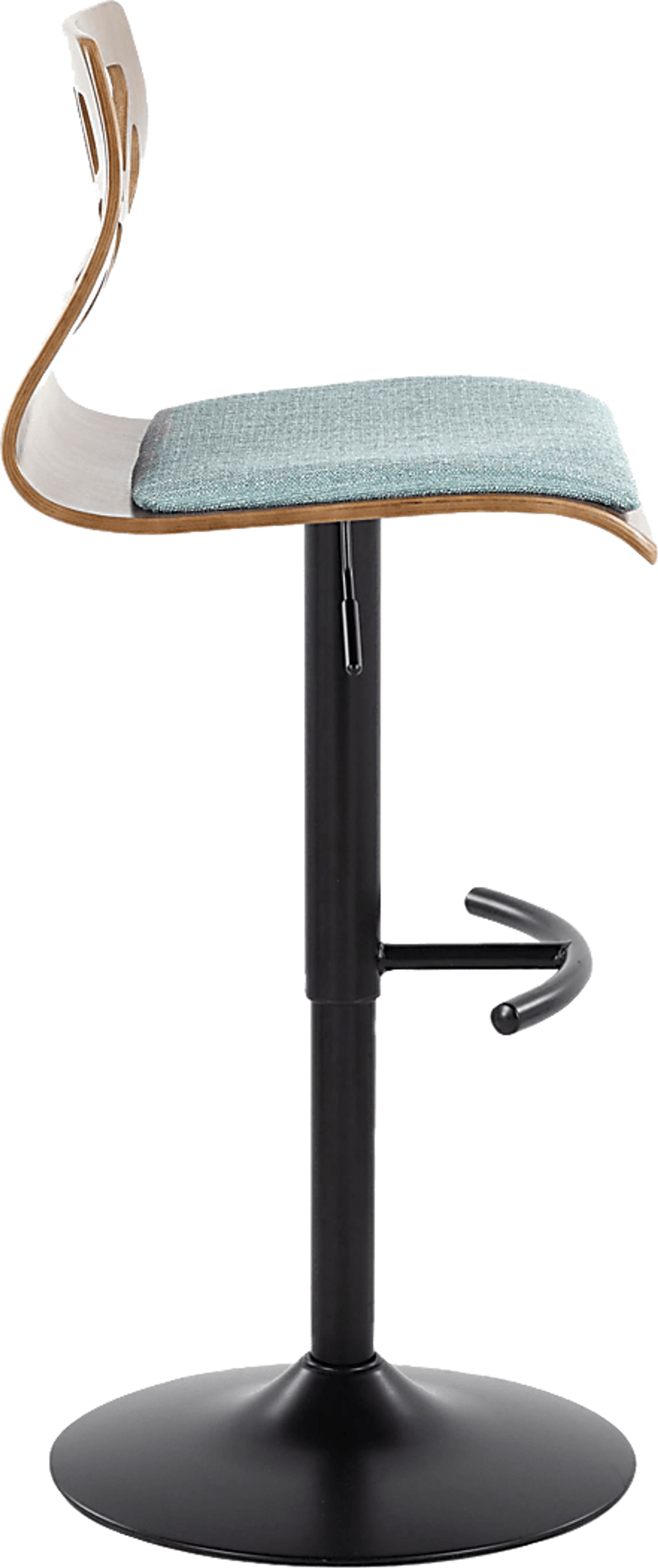 Watsonia IV Teal Adjustable Barstool, Set of 2 - Image 7