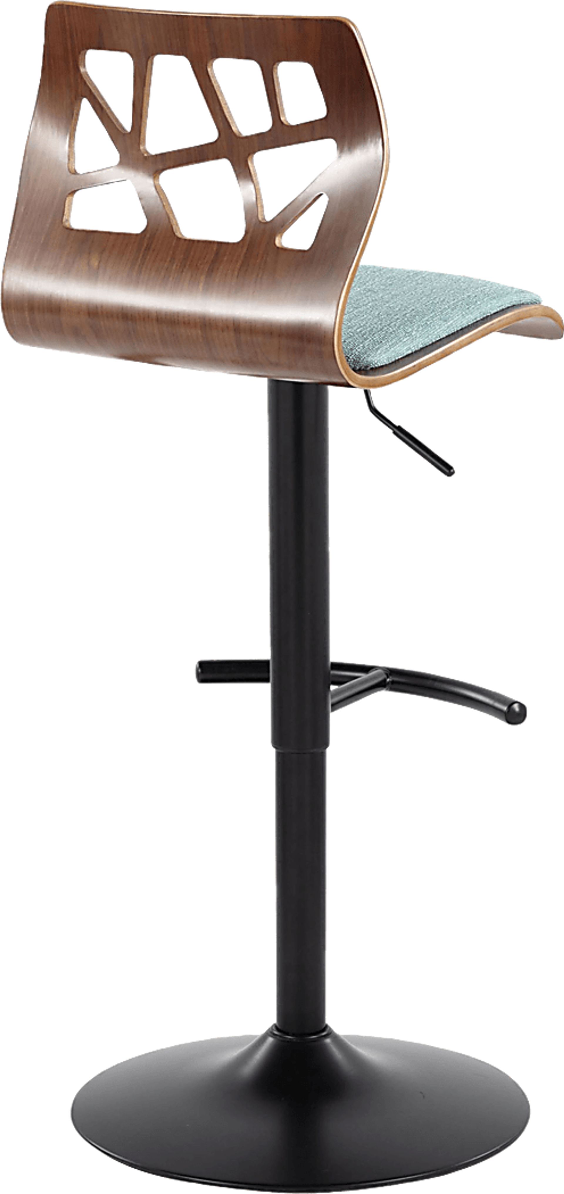 Watsonia IV Teal Adjustable Barstool, Set of 2 - Image 8