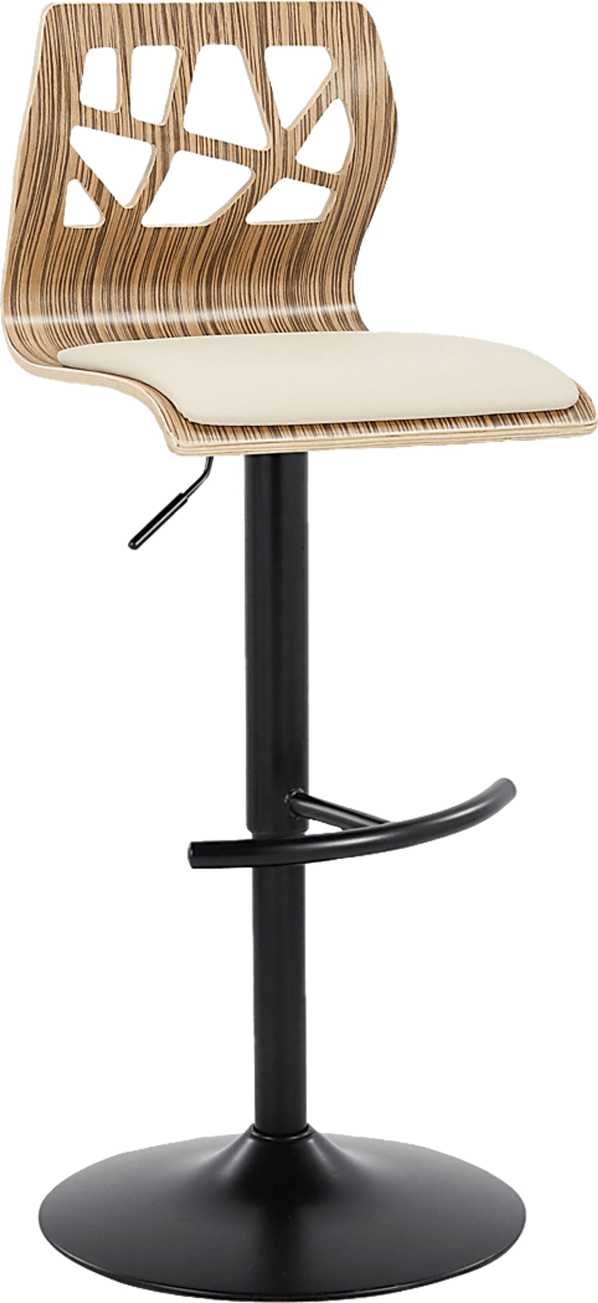 Watsonia IX Cream Adjustable Barstool, Set of 2 - Image 6
