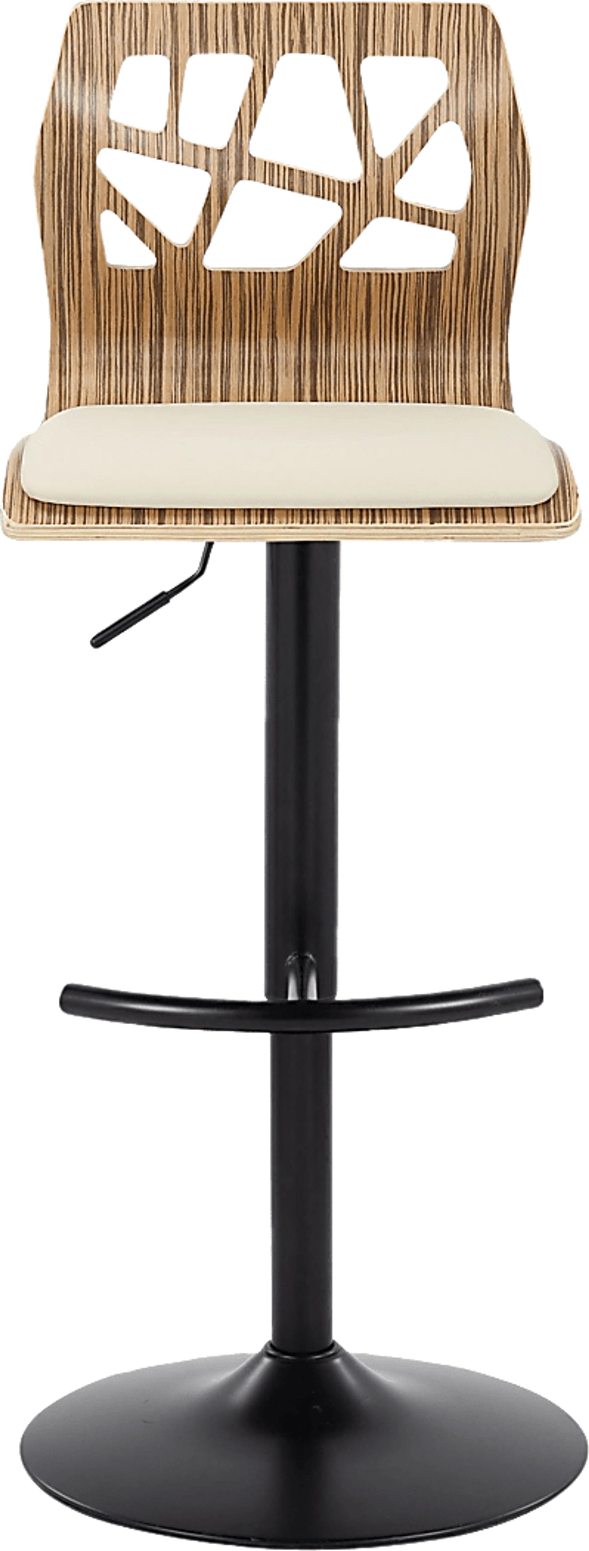 Watsonia IX Cream Adjustable Barstool, Set of 2 - Image 10