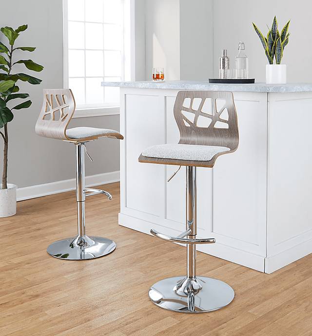 Watsonia V Gray Adjustable Barstool, Set of 2 - Thumbnail - Image 5