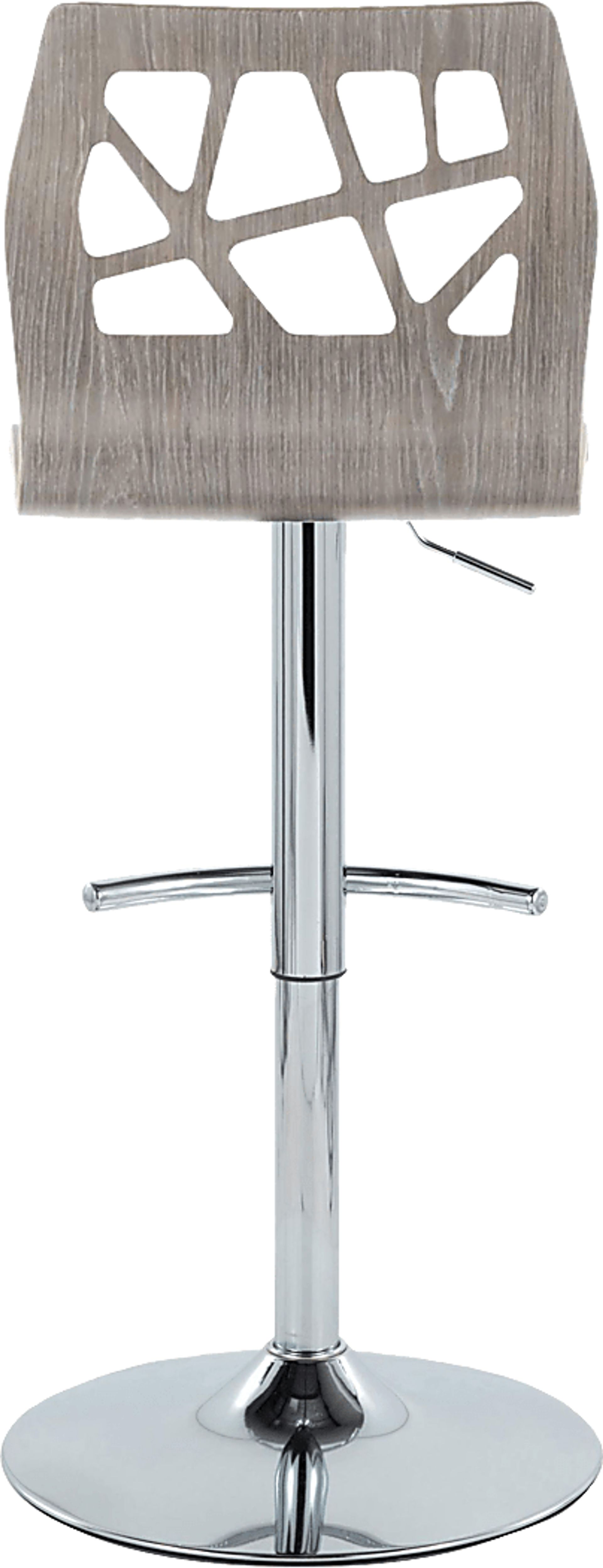 Watsonia V Gray Adjustable Barstool, Set of 2 - Image 9