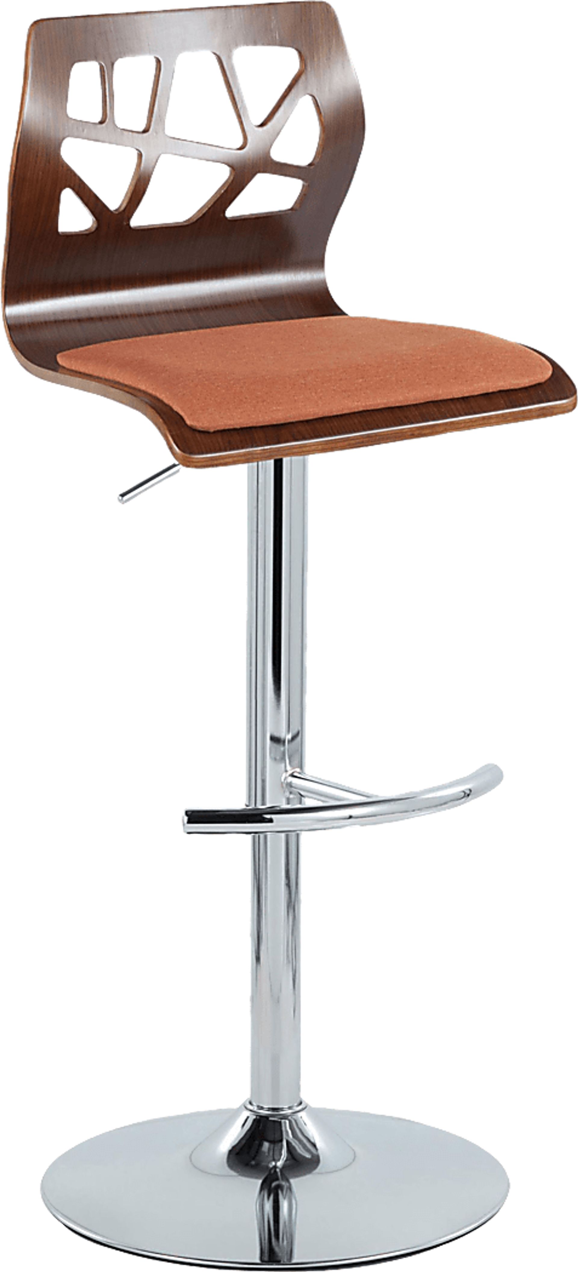 Watsonia VI Orange Adjustable Barstool, Set of 2 - Image 6