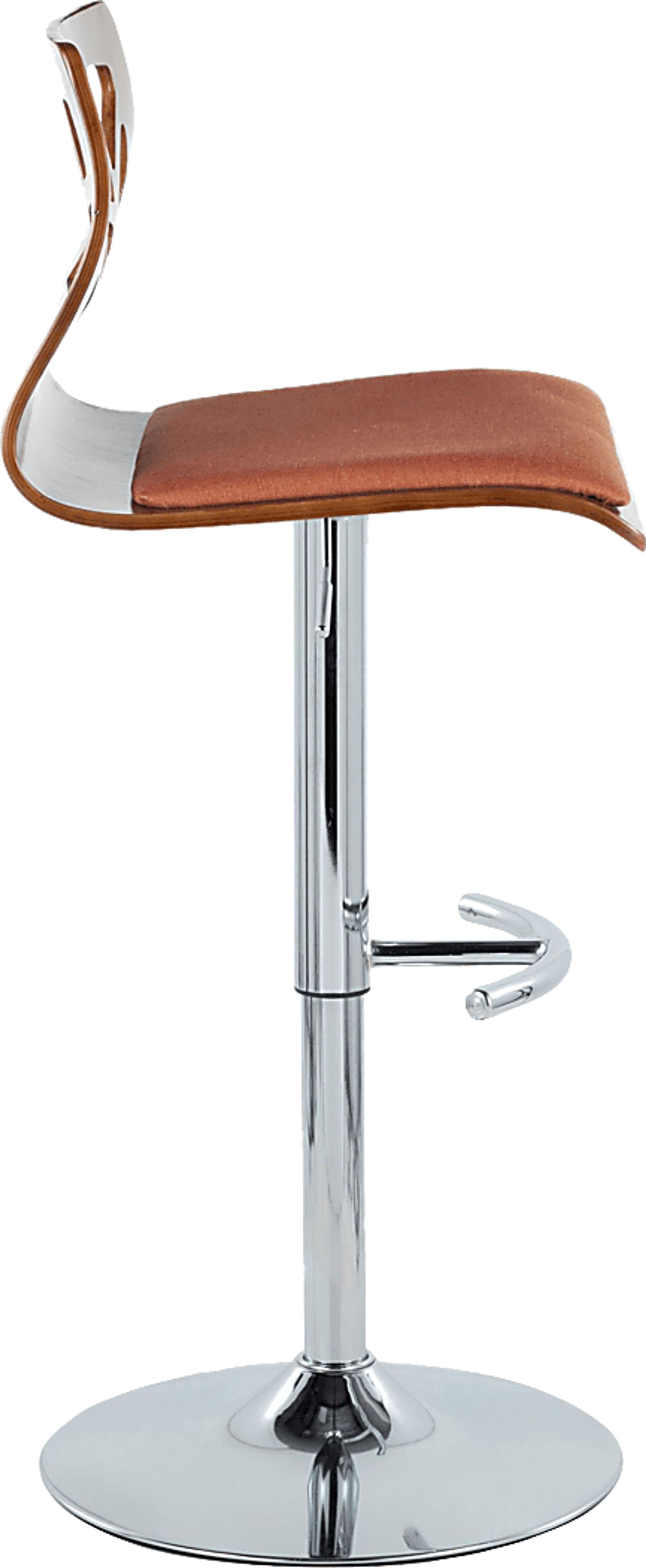 Watsonia VI Orange Adjustable Barstool, Set of 2 - Image 7