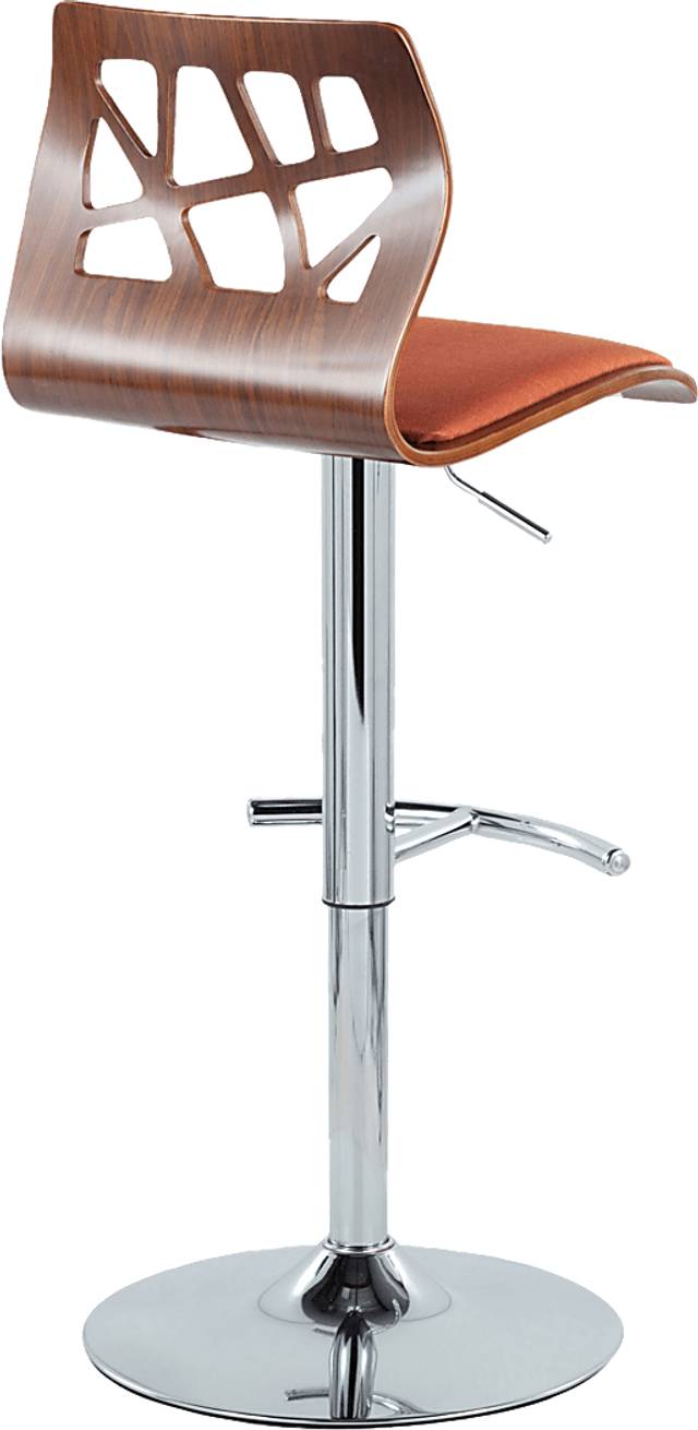 Watsonia VI Orange Adjustable Barstool, Set of 2 - Thumbnail - Image 9