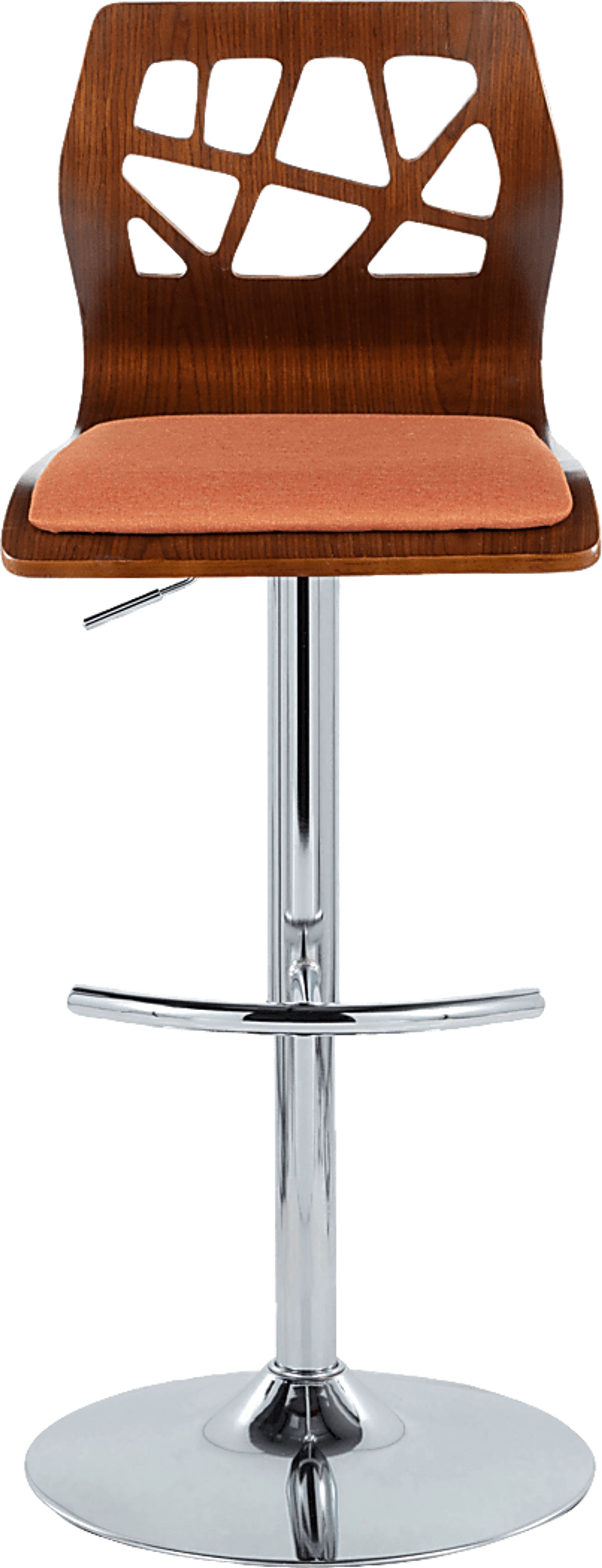 Watsonia VI Orange Adjustable Barstool, Set of 2 - Image 10