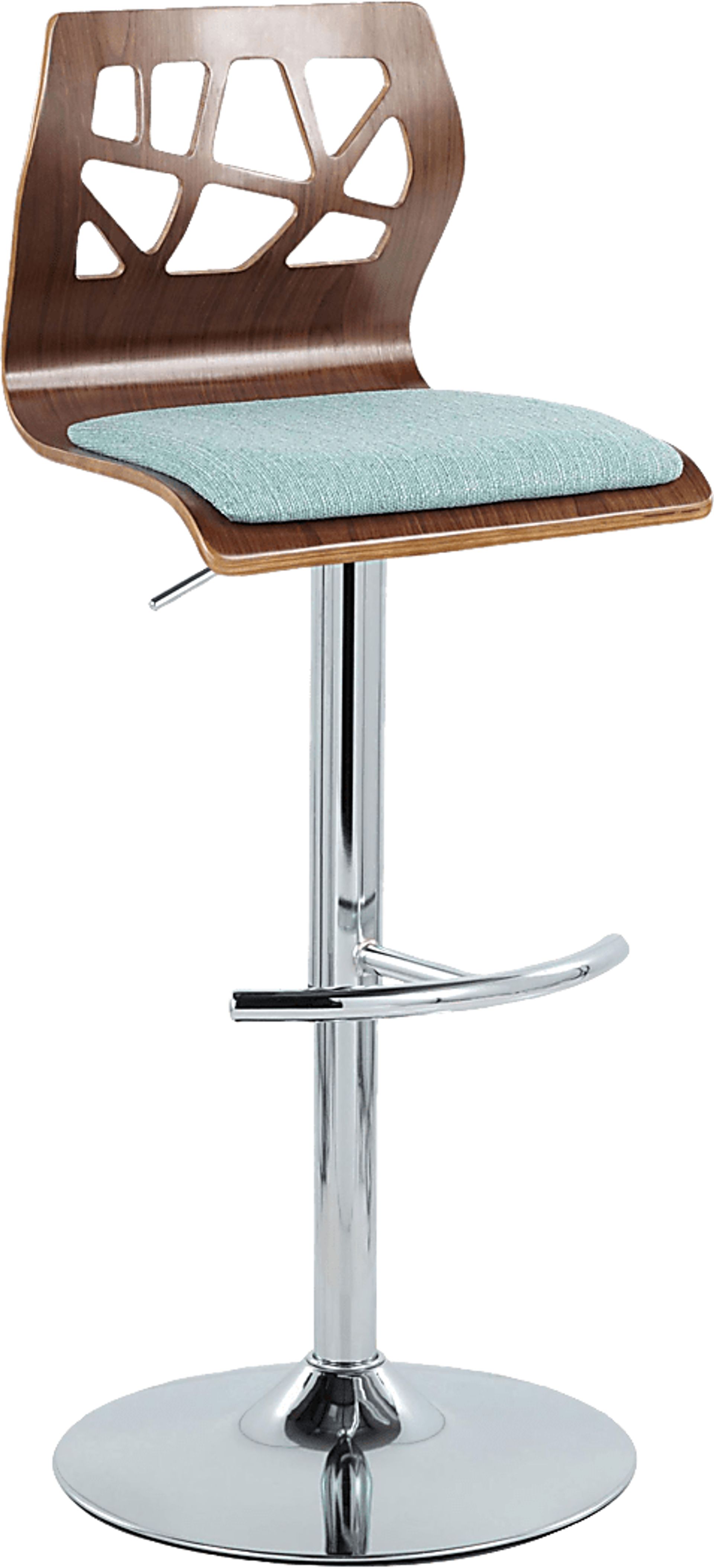 Watsonia VI Teal Adjustable Barstool, Set of 2 - Image 6