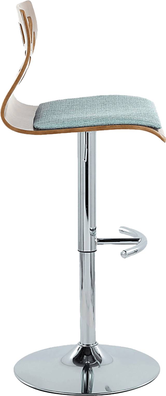 Watsonia VI Teal Adjustable Barstool, Set of 2 - Thumbnail - Image 7