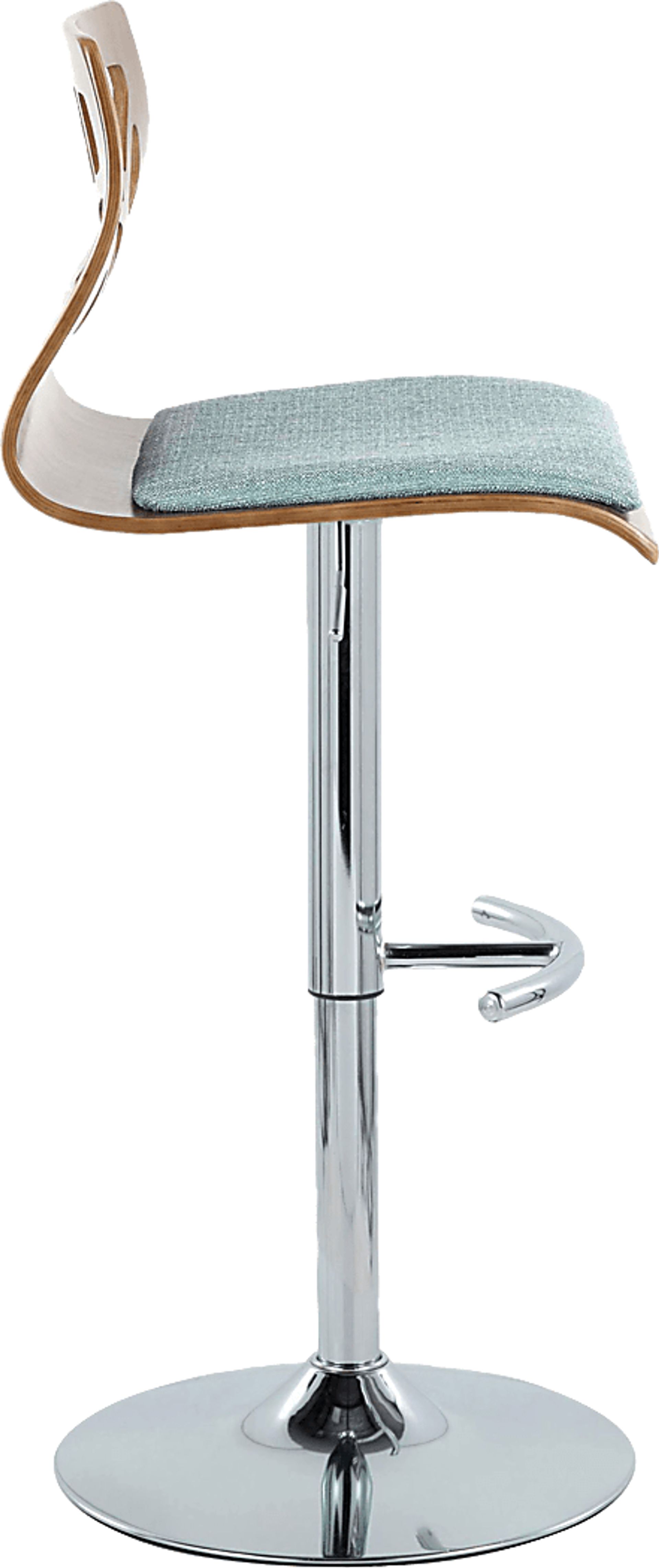 Watsonia VI Teal Adjustable Barstool, Set of 2 - Image 7