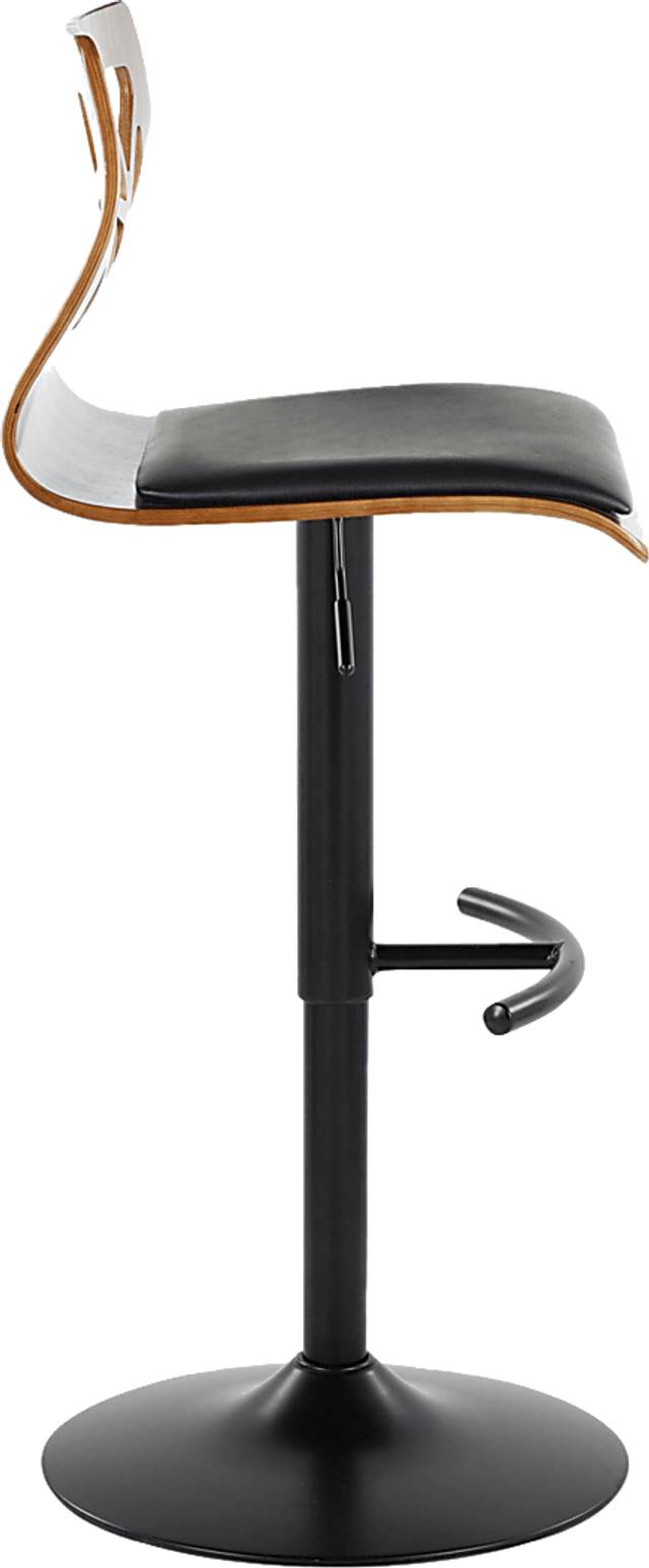 Watsonia VIII Black Adjustable Barstool, Set of 2 - Thumbnail - Image 7