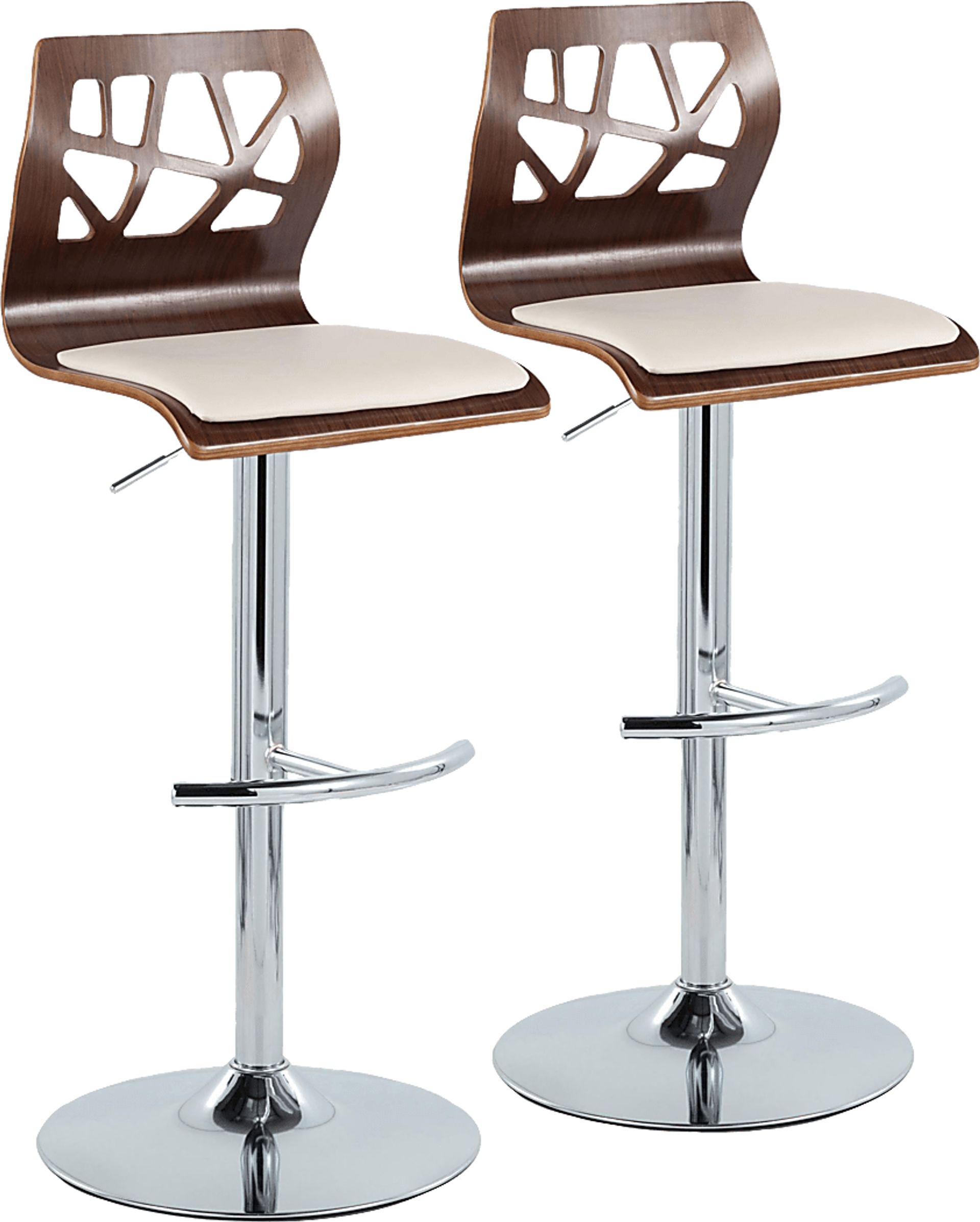 Watsonia XI Cream Adjustable Barstool, Set of 2 - Image 1