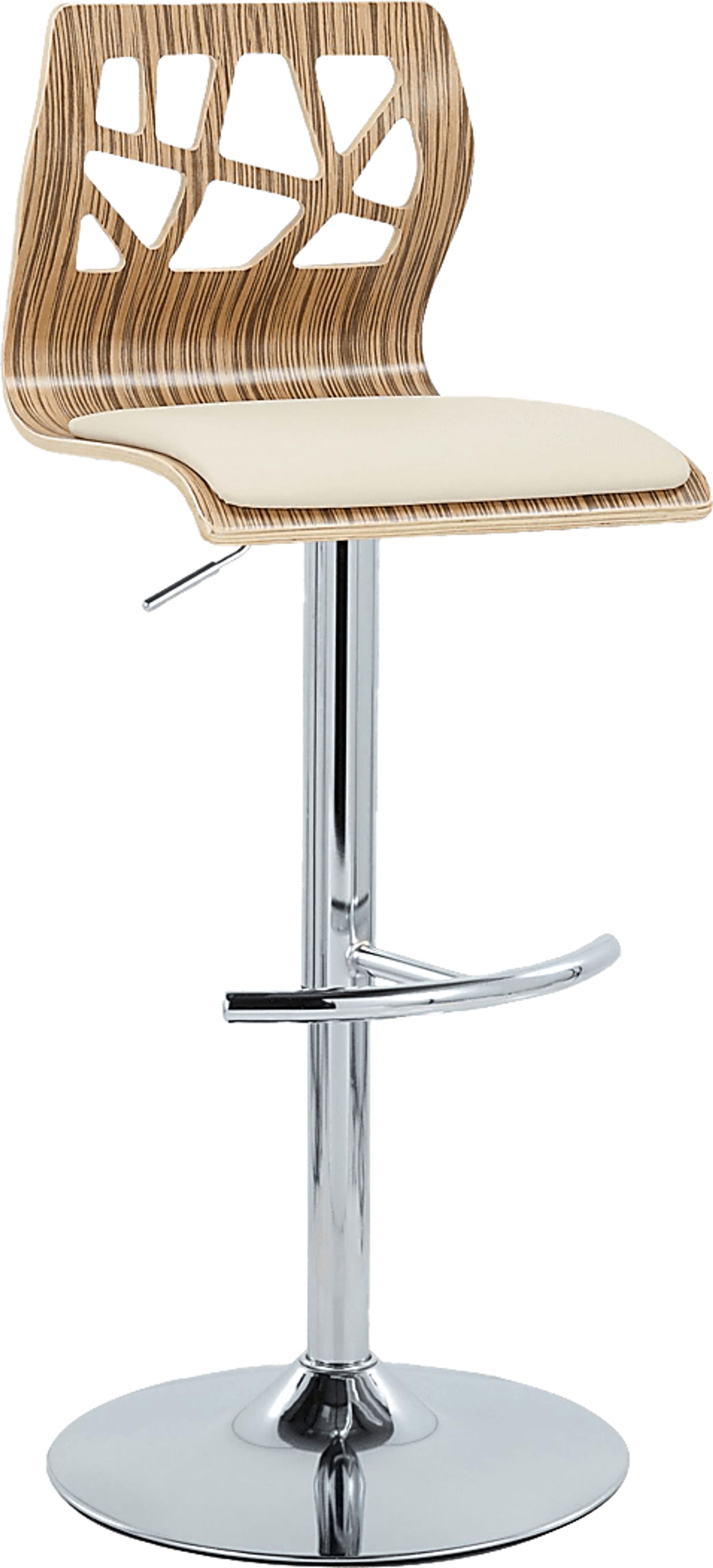 Watsonia XII Cream Adjustable Barstool, Set of 2 - Image 6