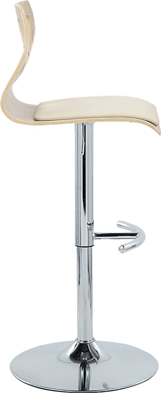 Watsonia XII Cream Adjustable Barstool, Set of 2 - Thumbnail - Image 7