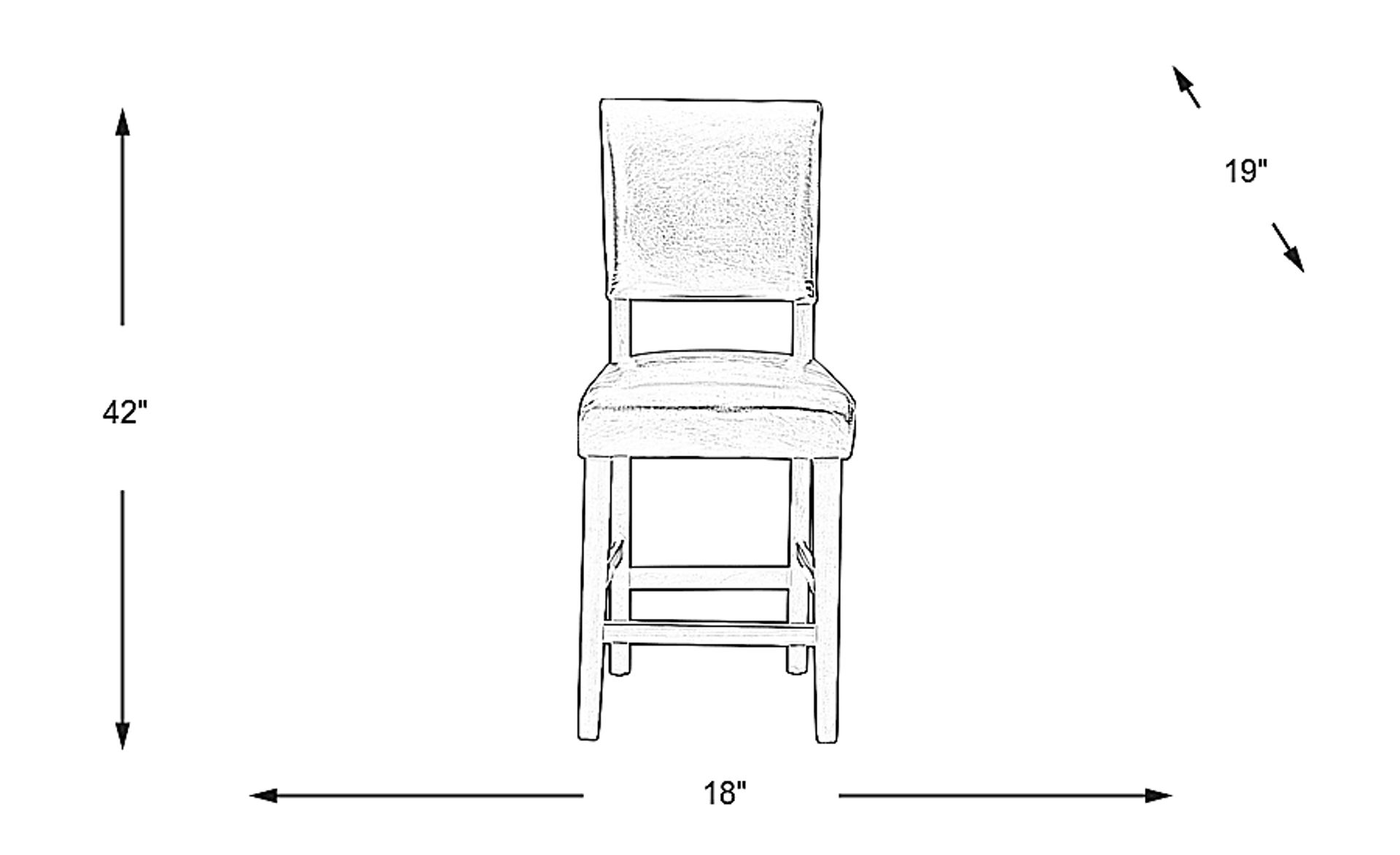 Dimension Image. Please refer to the Dimension Tab on this page for dimension details.
