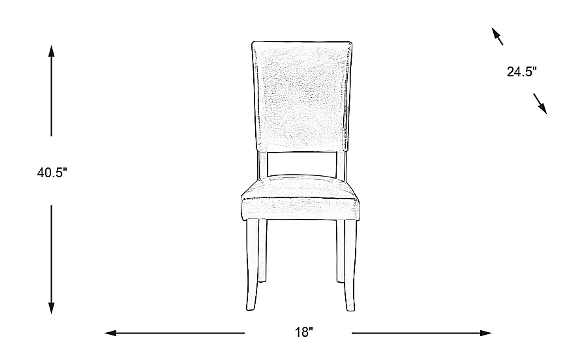 Dimension Image. Please refer to the Dimension Tab on this page for dimension details.