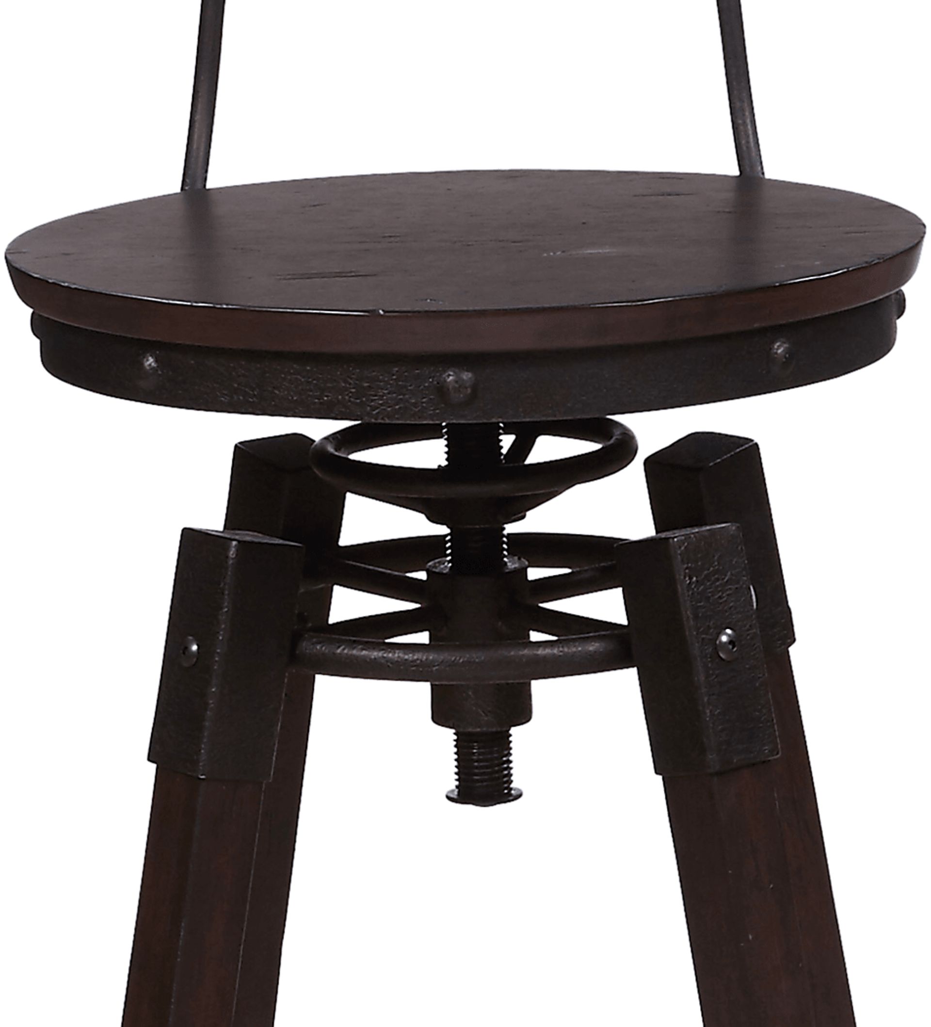 Watton Brown Adjustable Swivel Barstool - Image 2