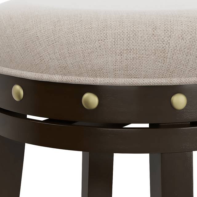 Waubeek Brown Swivel Barstool - Thumbnail - Image 3