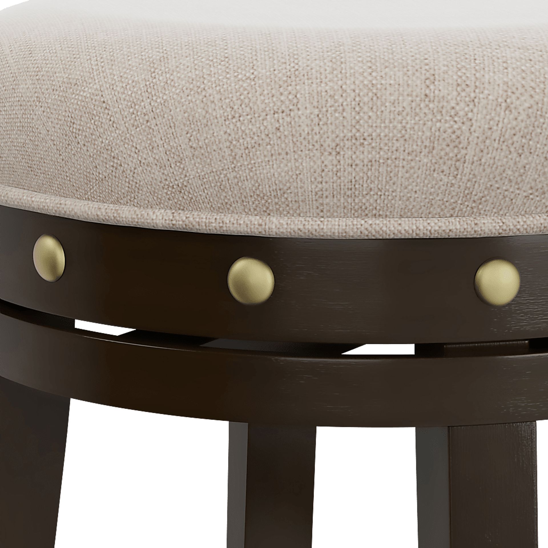 Waubeek Brown Swivel Barstool - Image 3