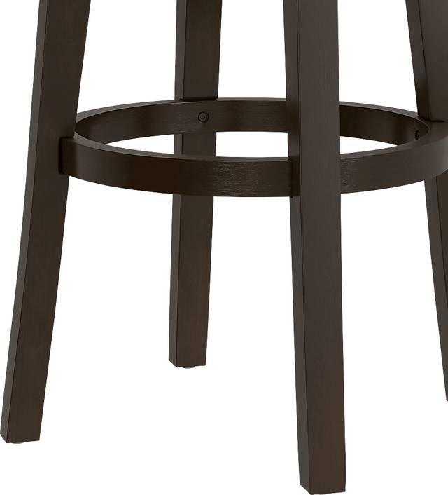 Waubeek Brown Swivel Barstool - Thumbnail - Image 4
