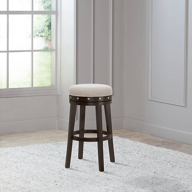 Waubeek Brown Swivel Barstool - Thumbnail - Image 6