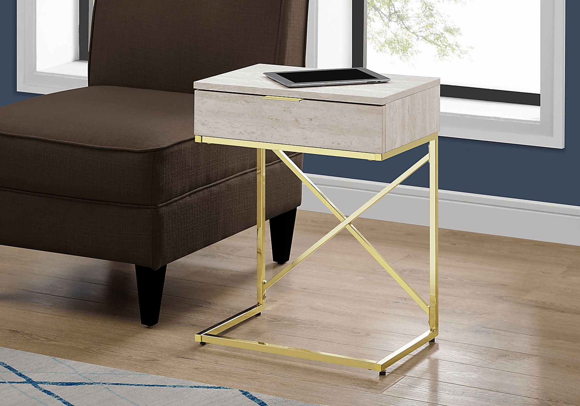 Wauford Beige Accent Table - Image 2