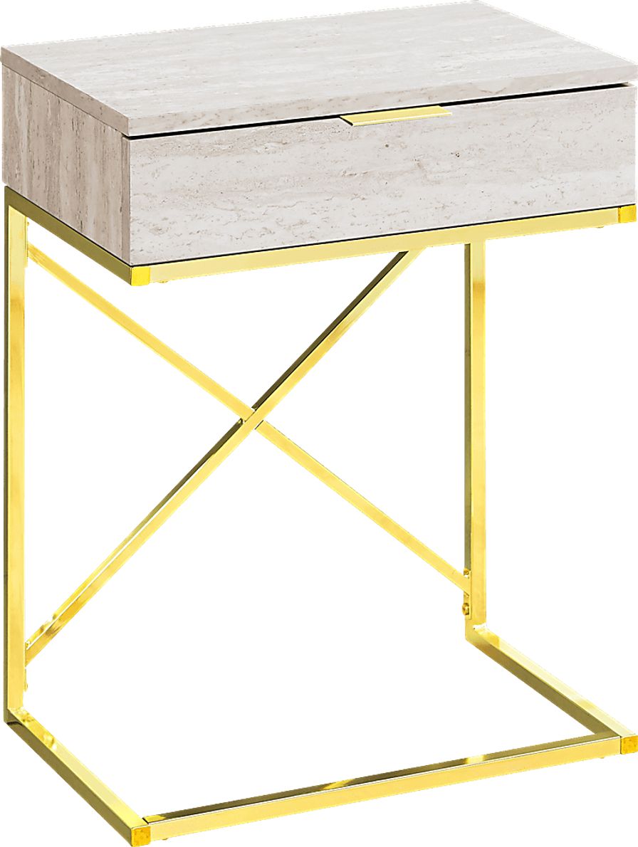 Wauford Beige Accent Table