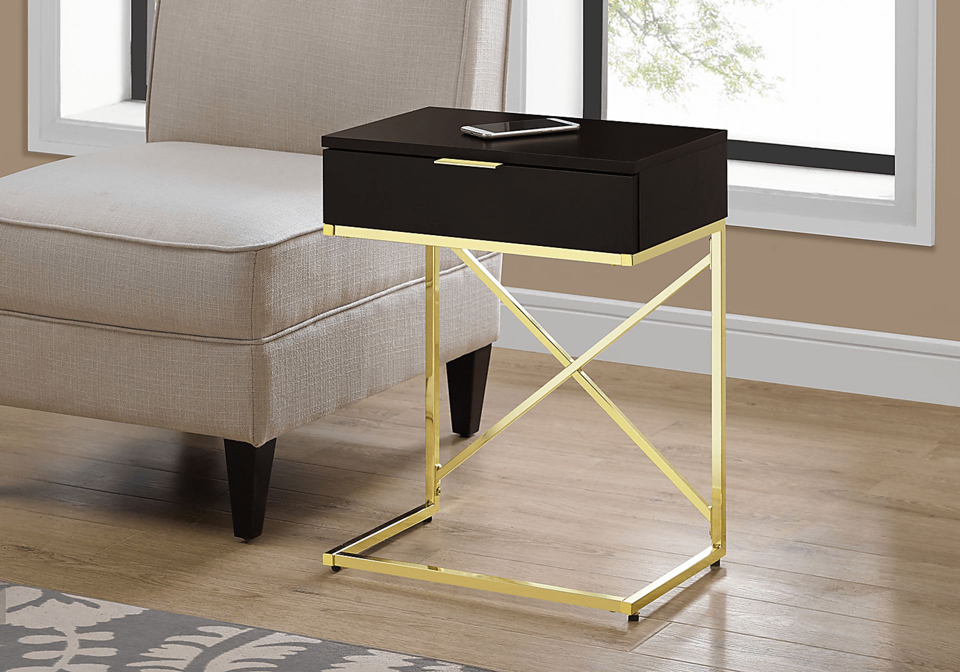 Wauford Cappuccino Accent Table - Image 2
