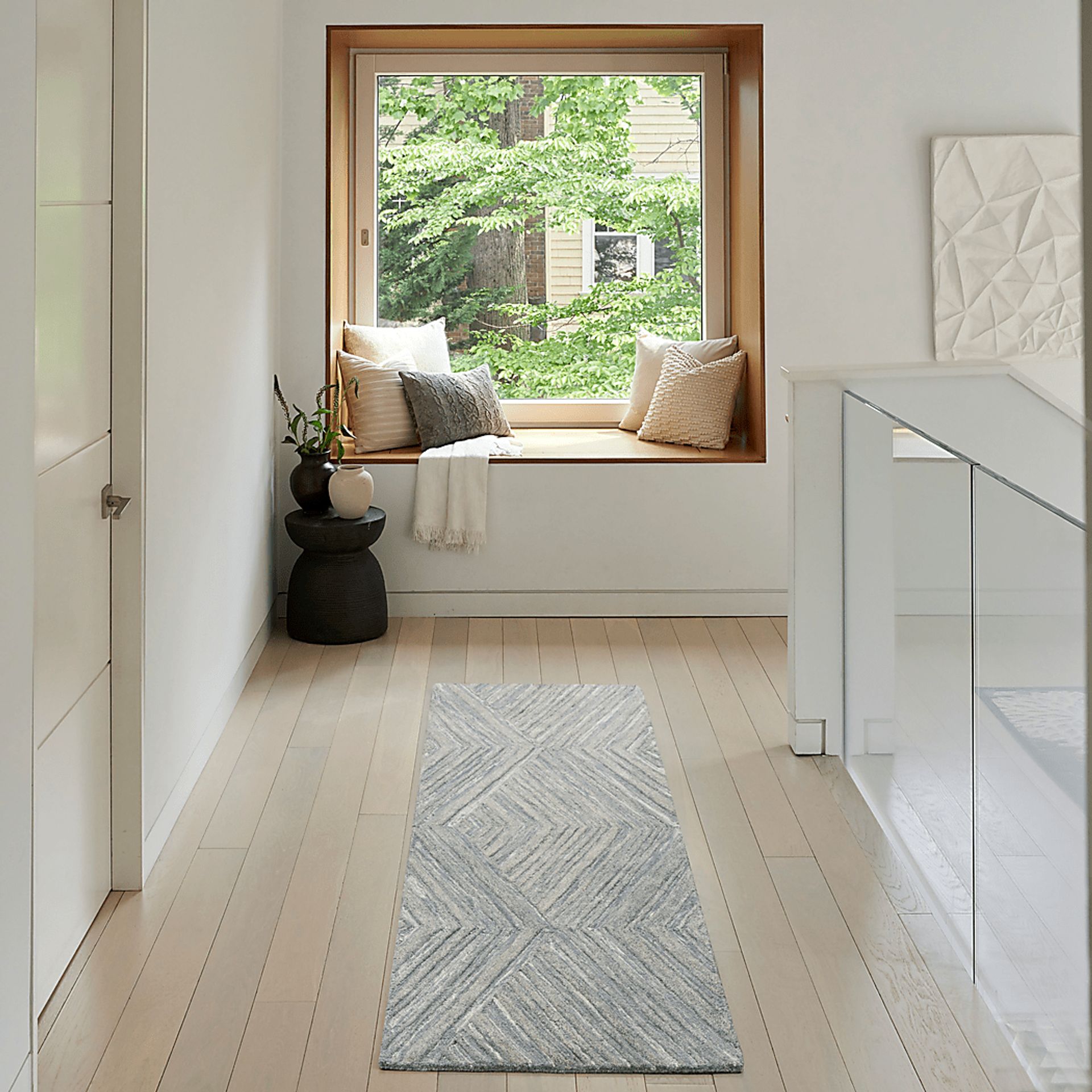 WAVE ILLUSION BLUE 2'3 x 7'6 RUG - Image 2