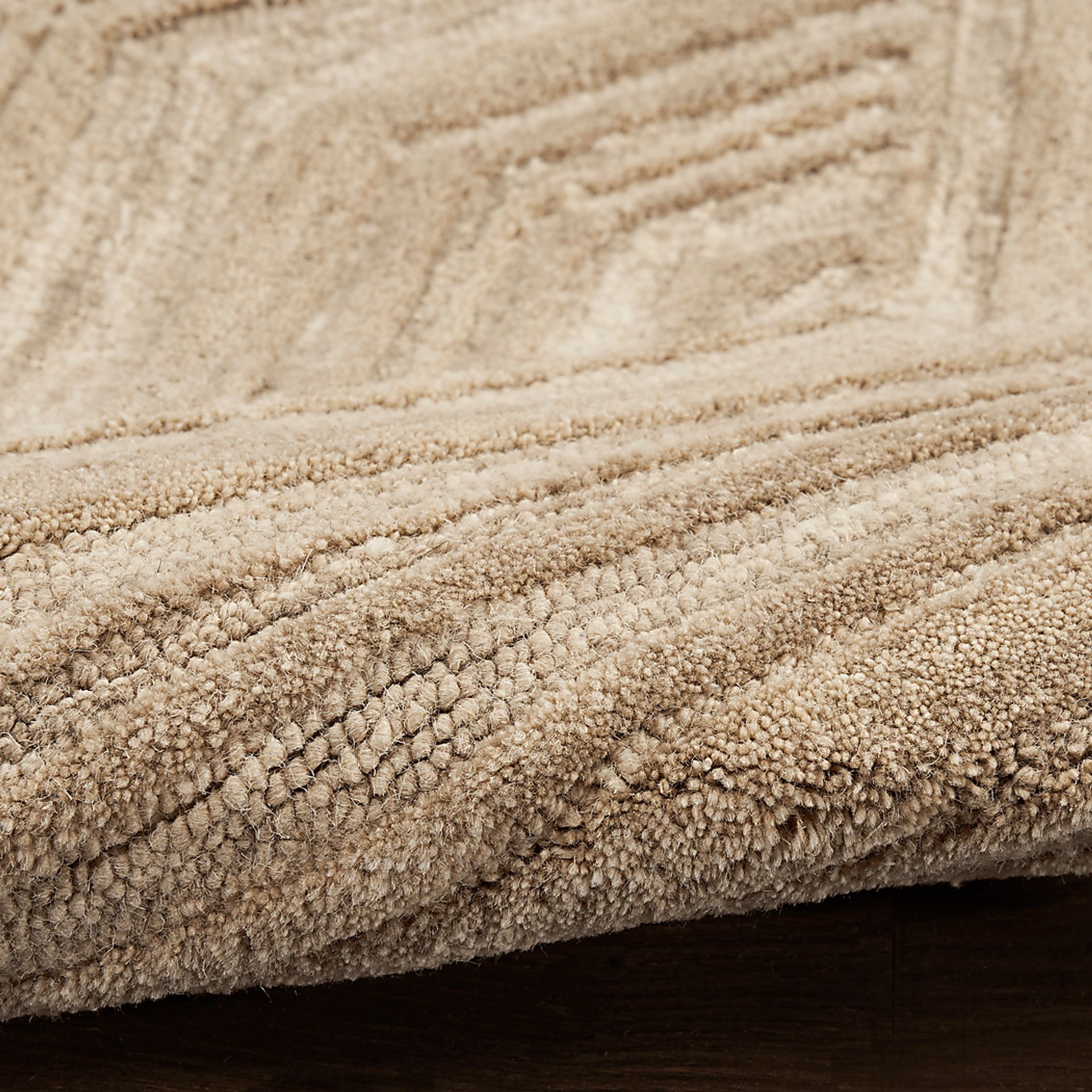 WAVE ILLUSION TAUPE 2'3 x 7'6 RUG - Image 3