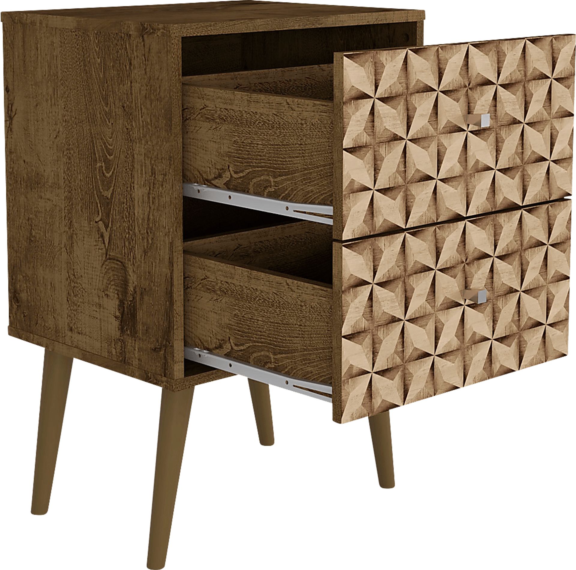 Wavefruit Brown Nightstand - Image 3