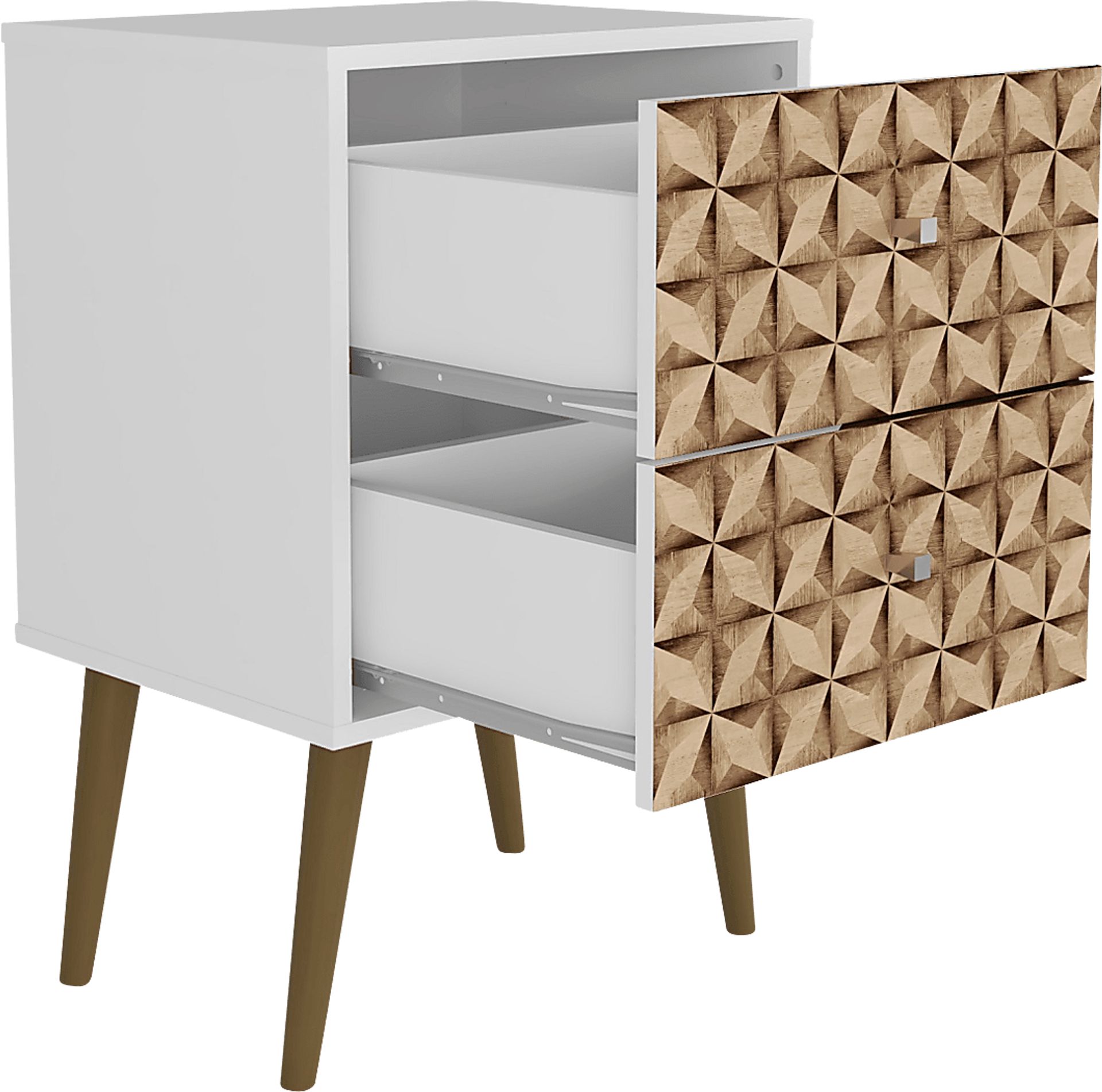 Wavefruit White Nightstand - Image 8