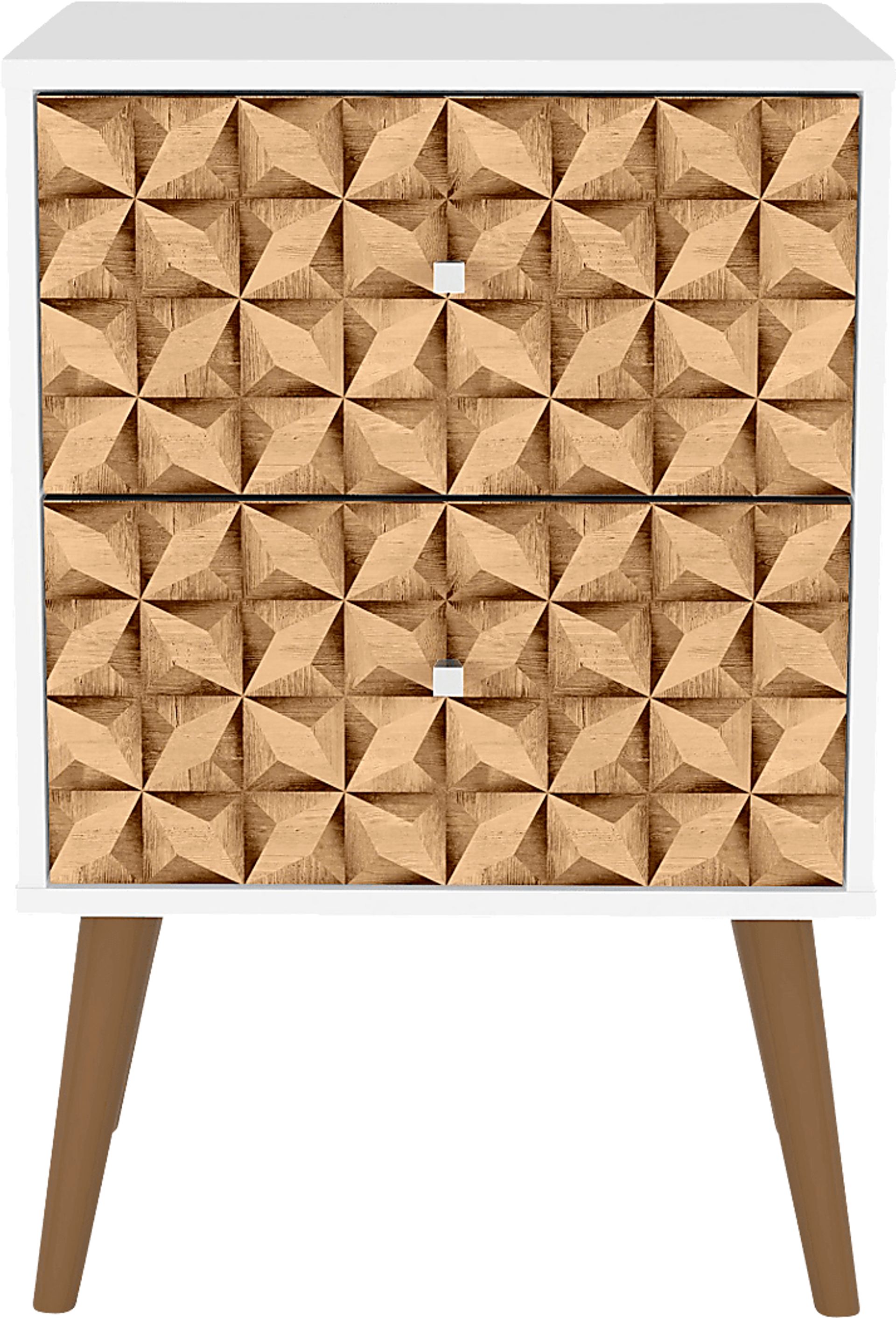 Wavefruit White Nightstand - Image 9